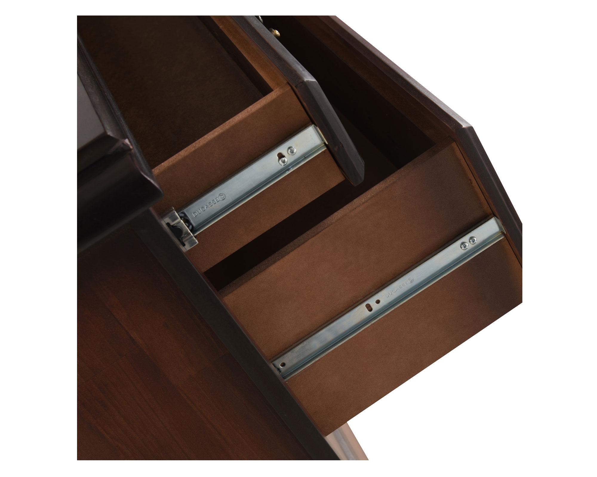 Cómoda 4 cajones Tamesis café oscuro Cic-2