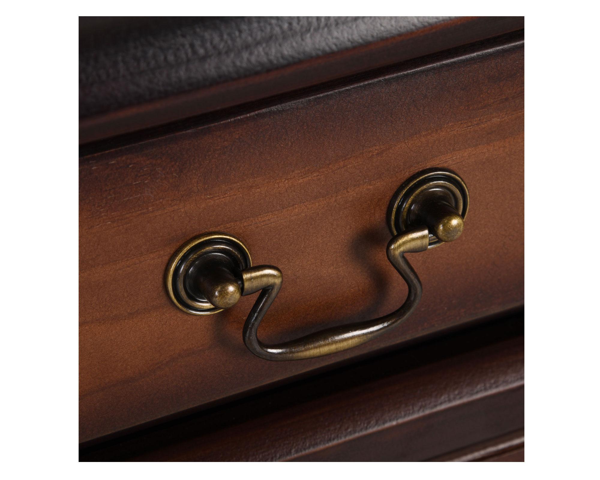 Cómoda 4 cajones Tamesis café oscuro Cic-3