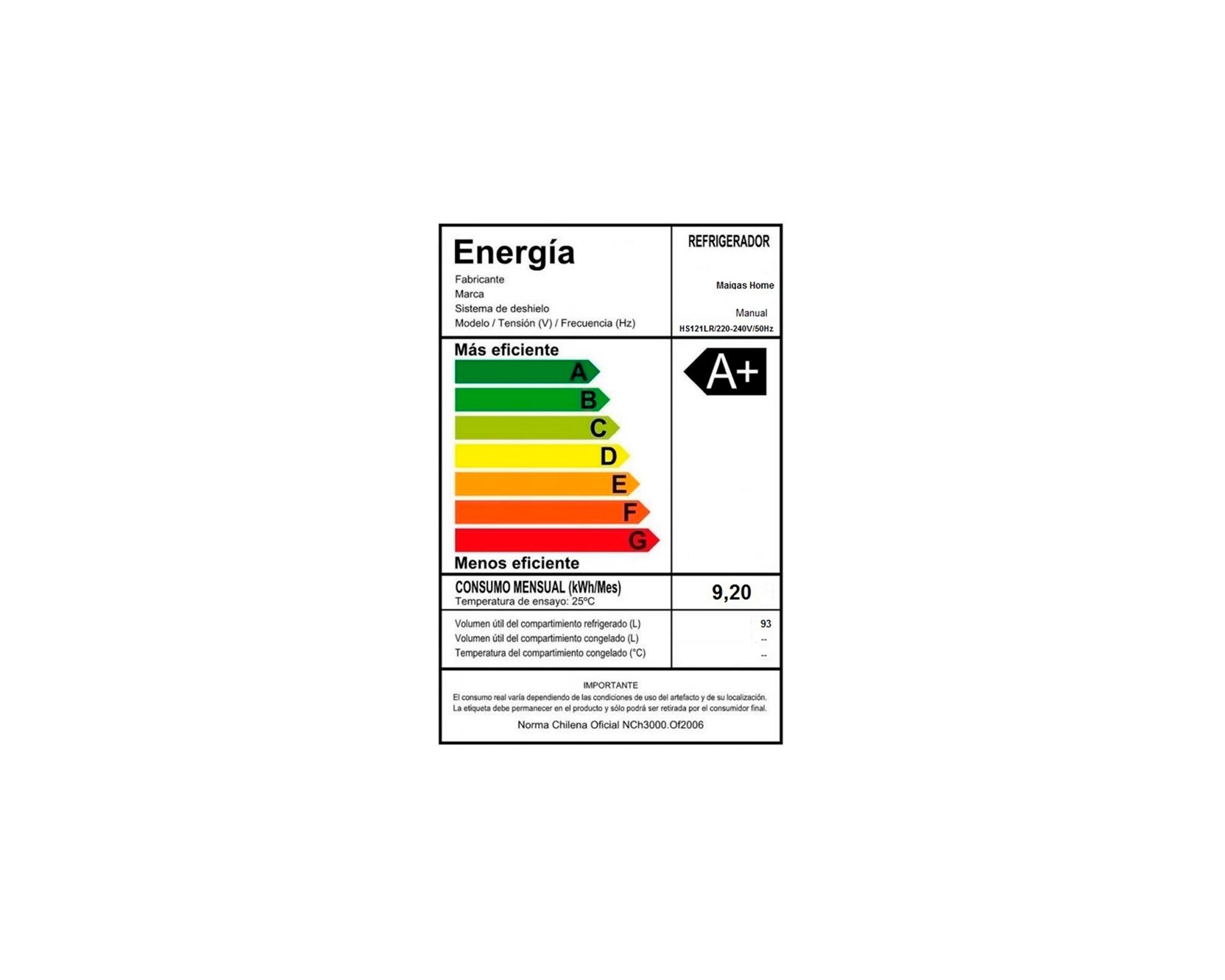 Frigobar retro 93 litros HS-121LR rojo-6