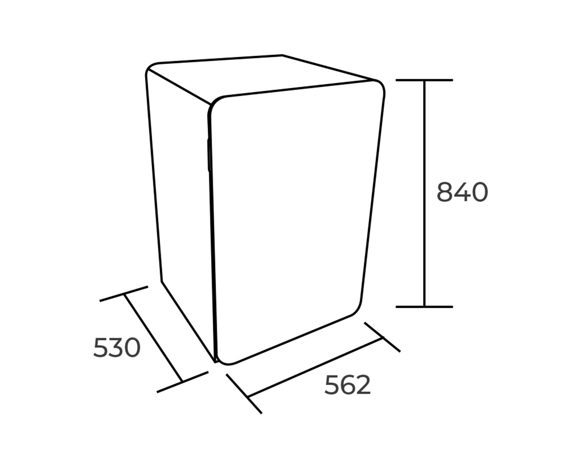 Frigobar retro 116 lt HS-148RN negro-2