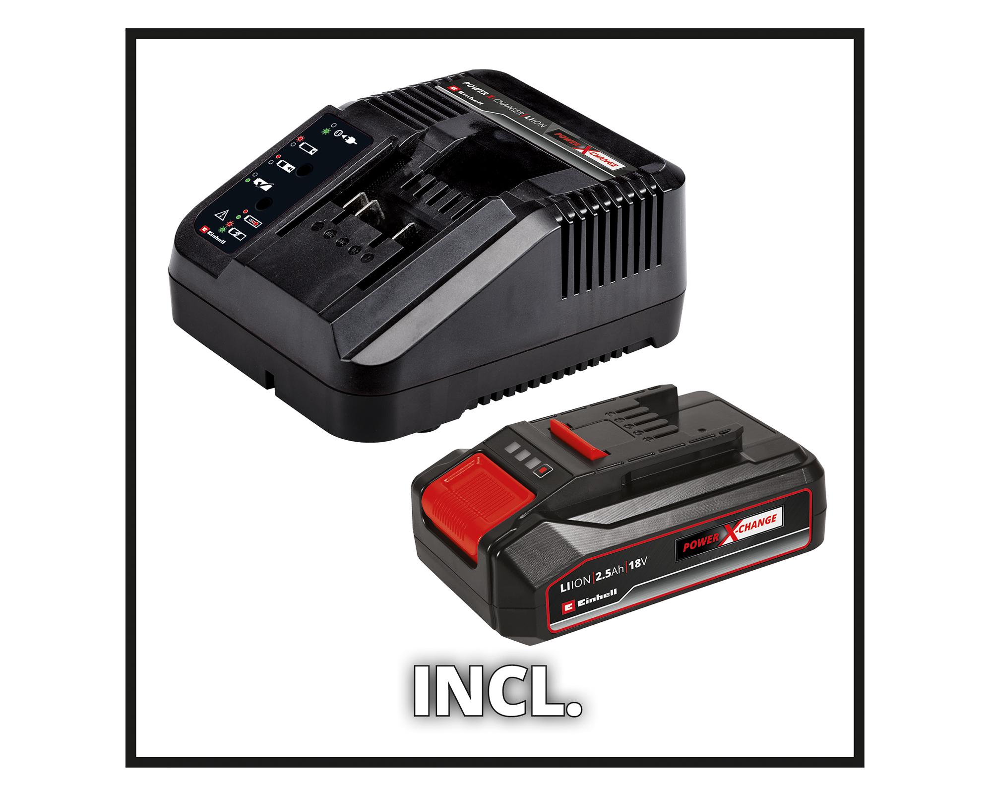 Taladro inalámbrico 18V  TE-CD 18/2 Li-i +22 (1x2.5A) Einhell-3