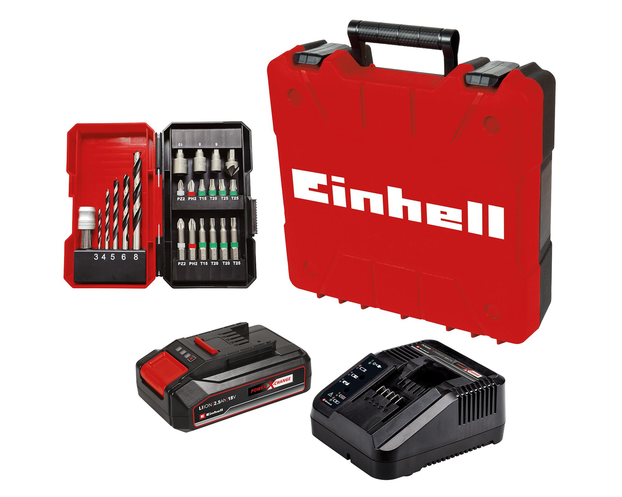Taladro inalámbrico 18V  TE-CD 18/2 Li-i +22 (1x2.5A) Einhell-1