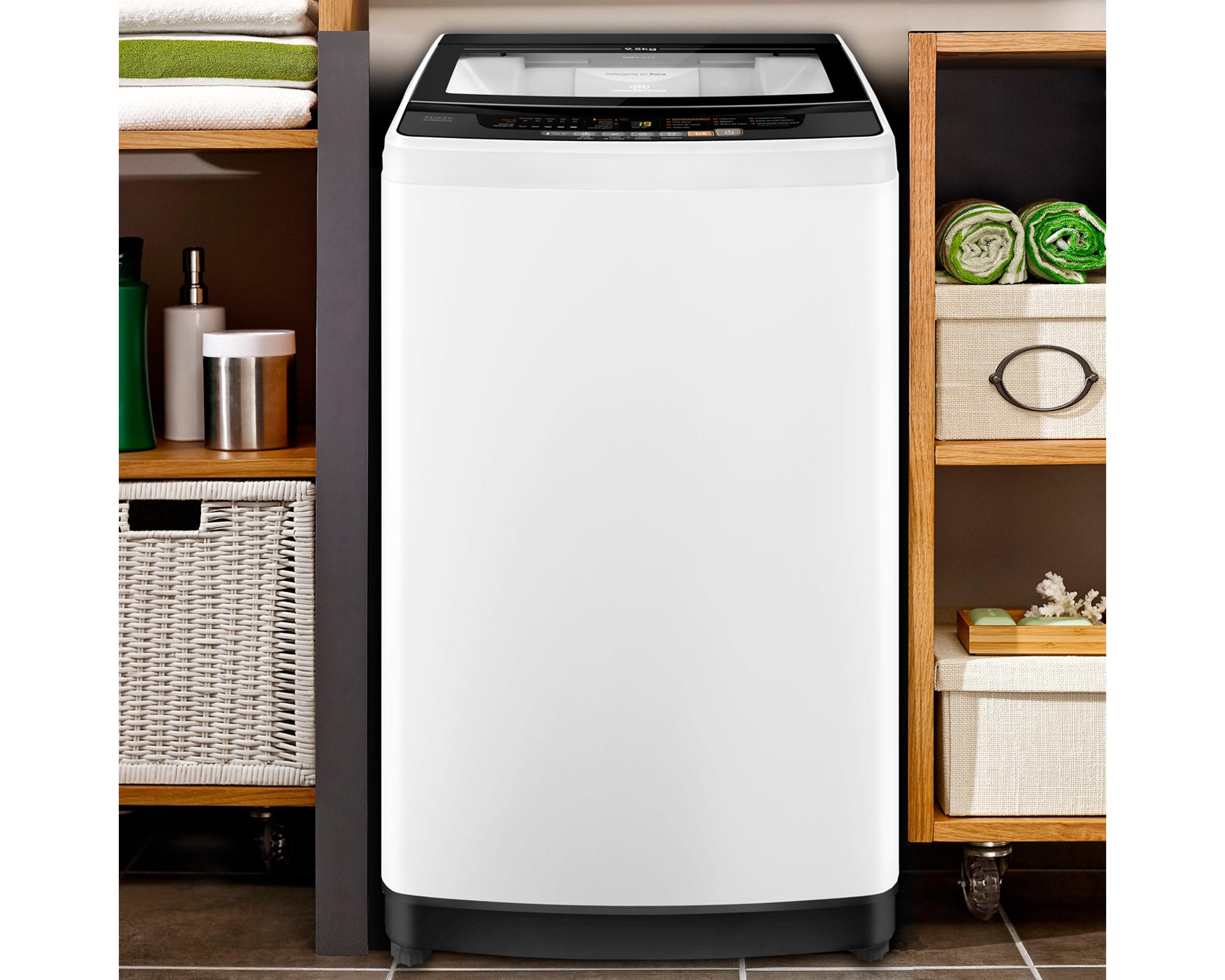 Lavadora carga superior 9.5 kg BZG blanco-3