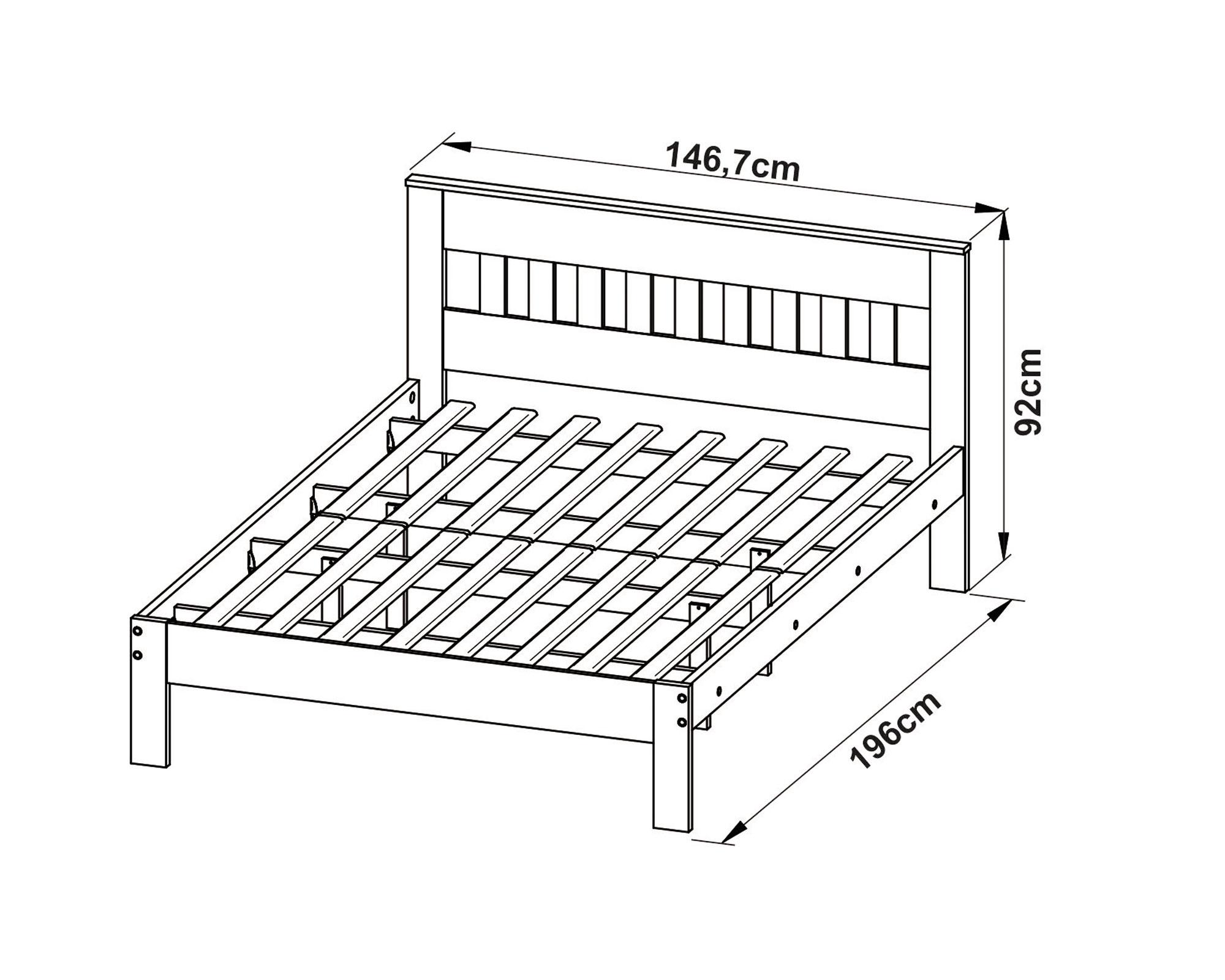 Marquesa Cama 2 plazas 196cm patas Tecnomobili-3