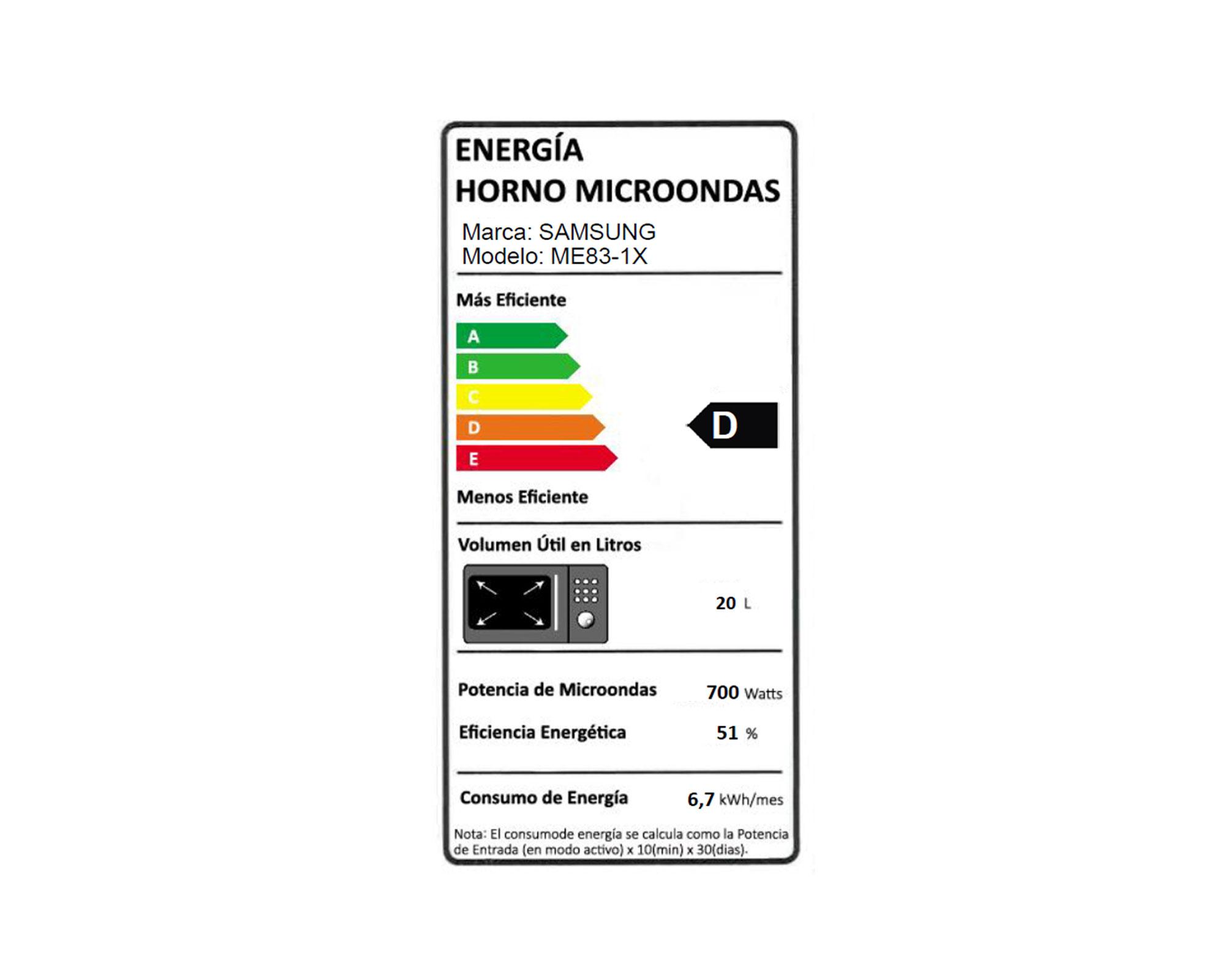 Microondas espejado 23 litros ME83-1X/XZS negro-5