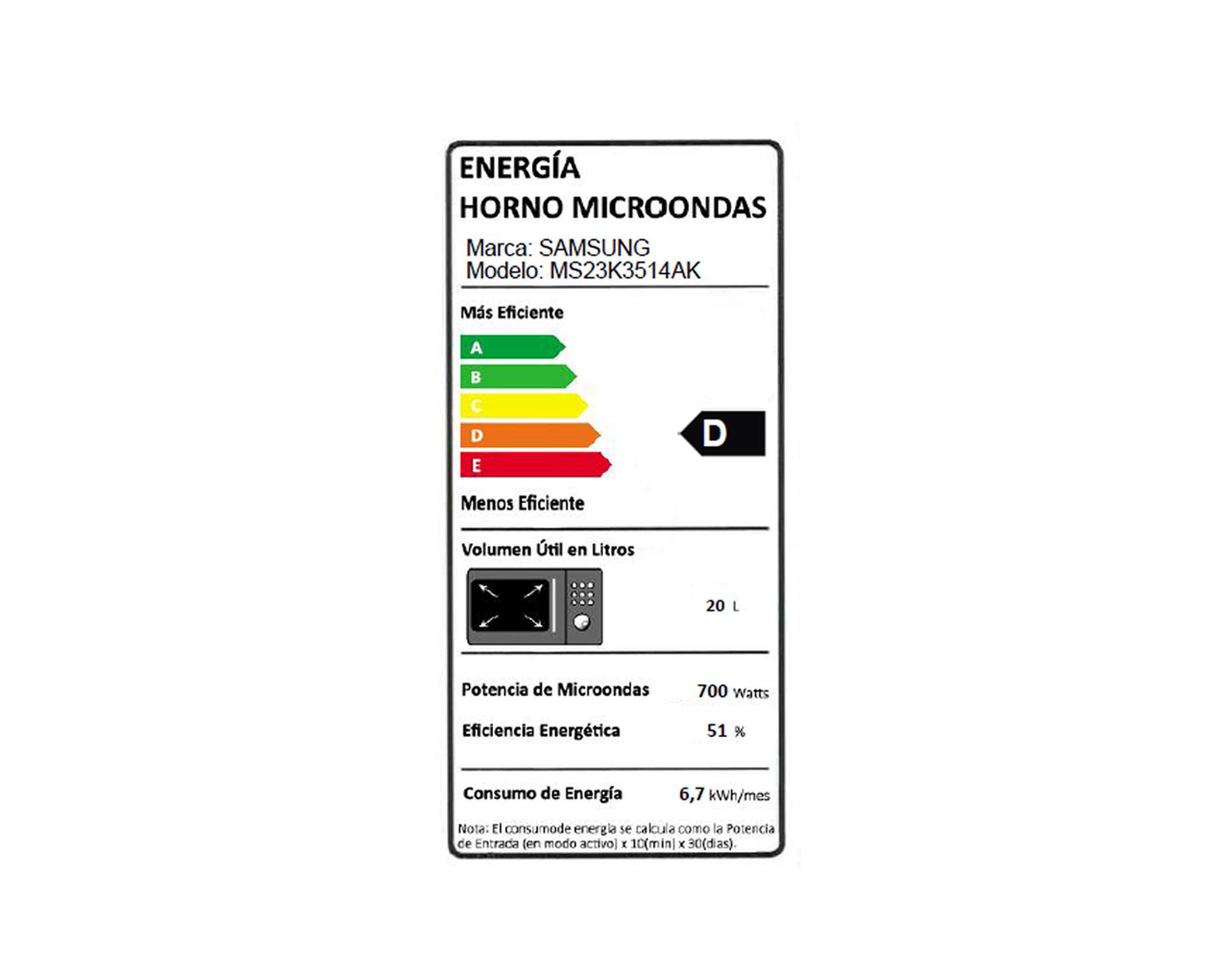 Microondas  23 litros MS23K3514AK/ZS negro-8