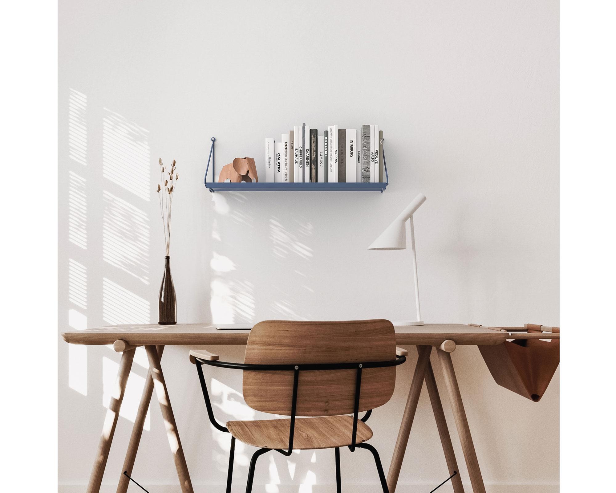 Repisa 62cm Angolo simple gris azulado Ducasse-2