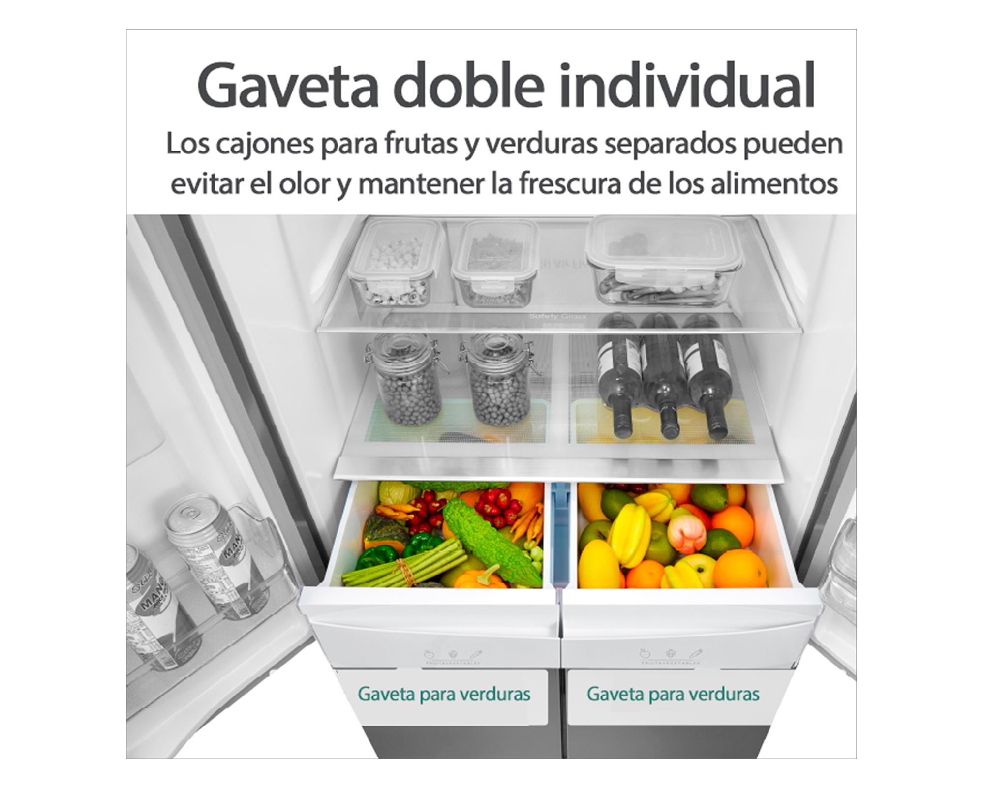 Refrigerador Side by Side no frost 467 litros HQ-627WEN gris-2