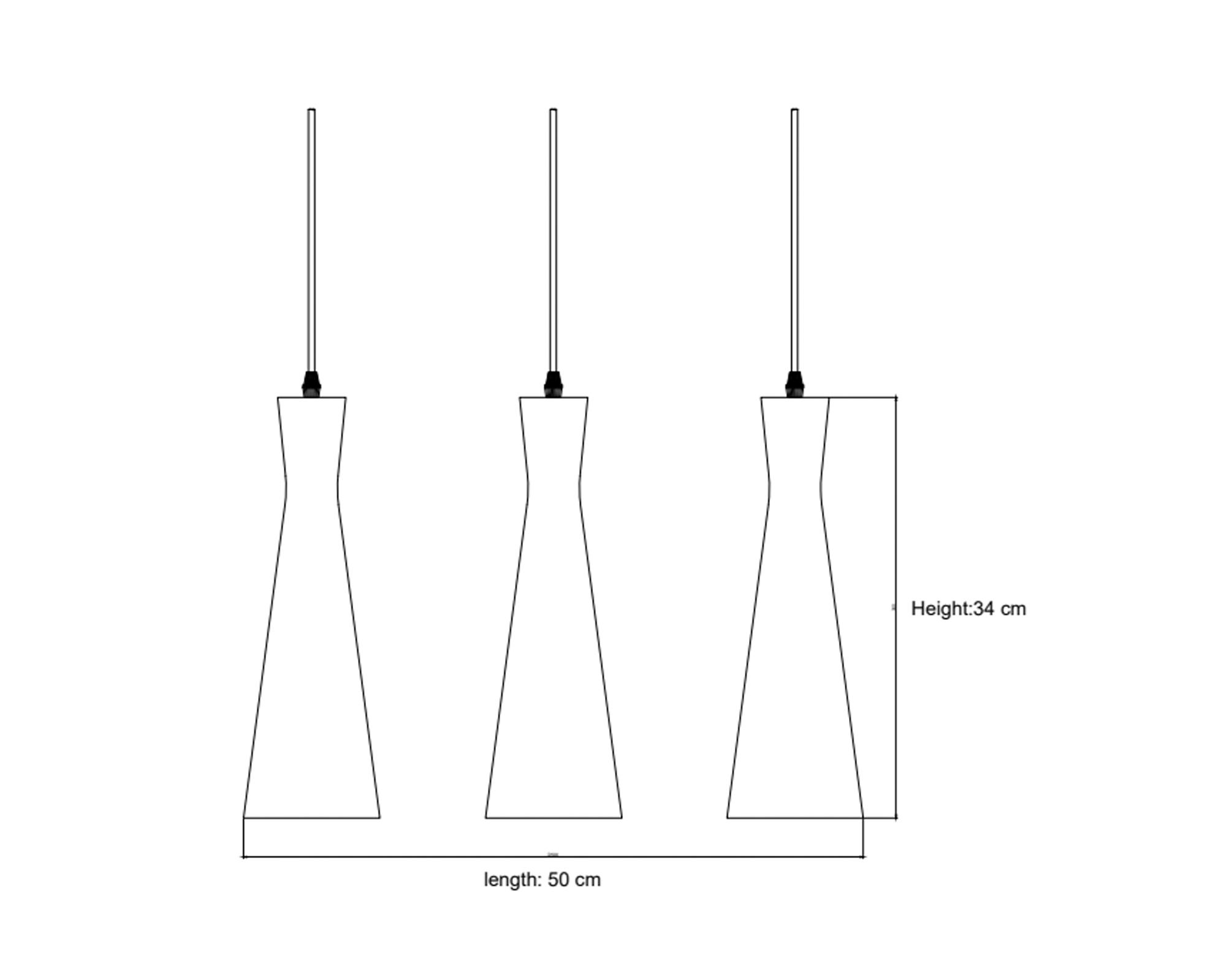 Lámpara colgar 40W E27 3L Century-3