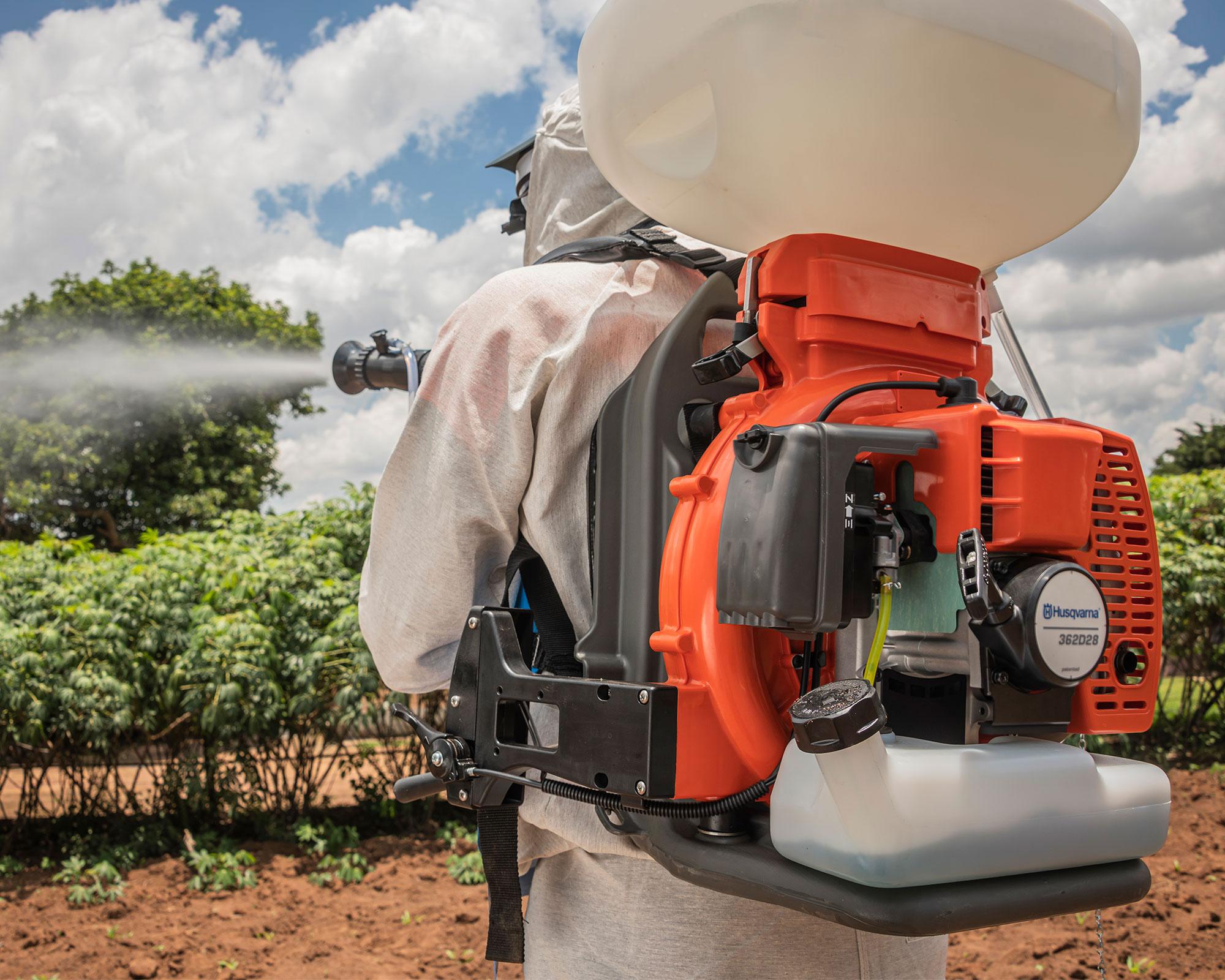 Soplador Aspirador  gasolina - aceite 362M18 naranjo Husqvarna-1