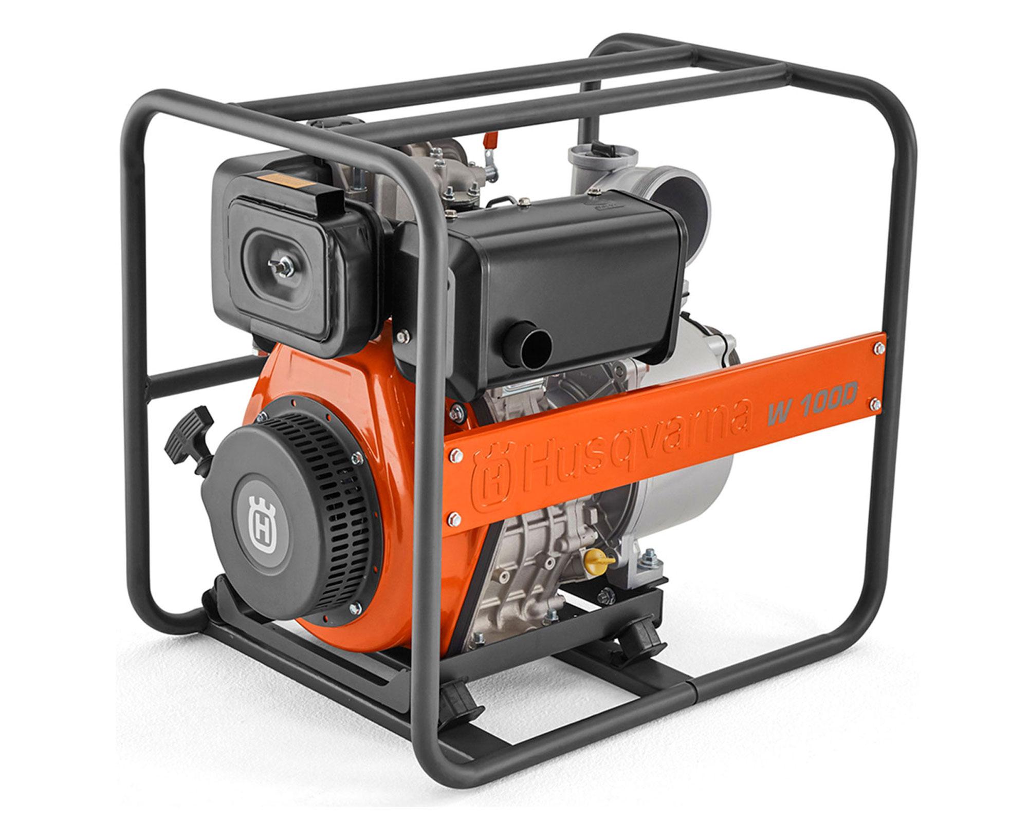 Motobomba W100DE 4" naranjo Husqvarna-0