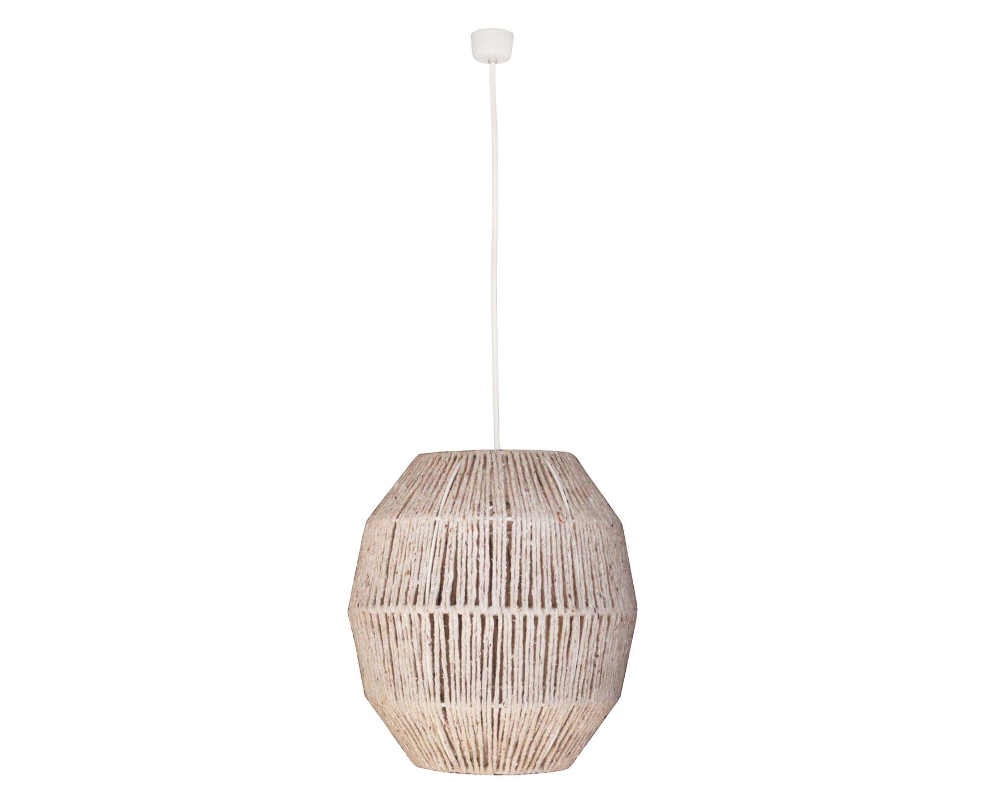 Lámpara colgar 1L E27 Jaen Ecoluz beige-0