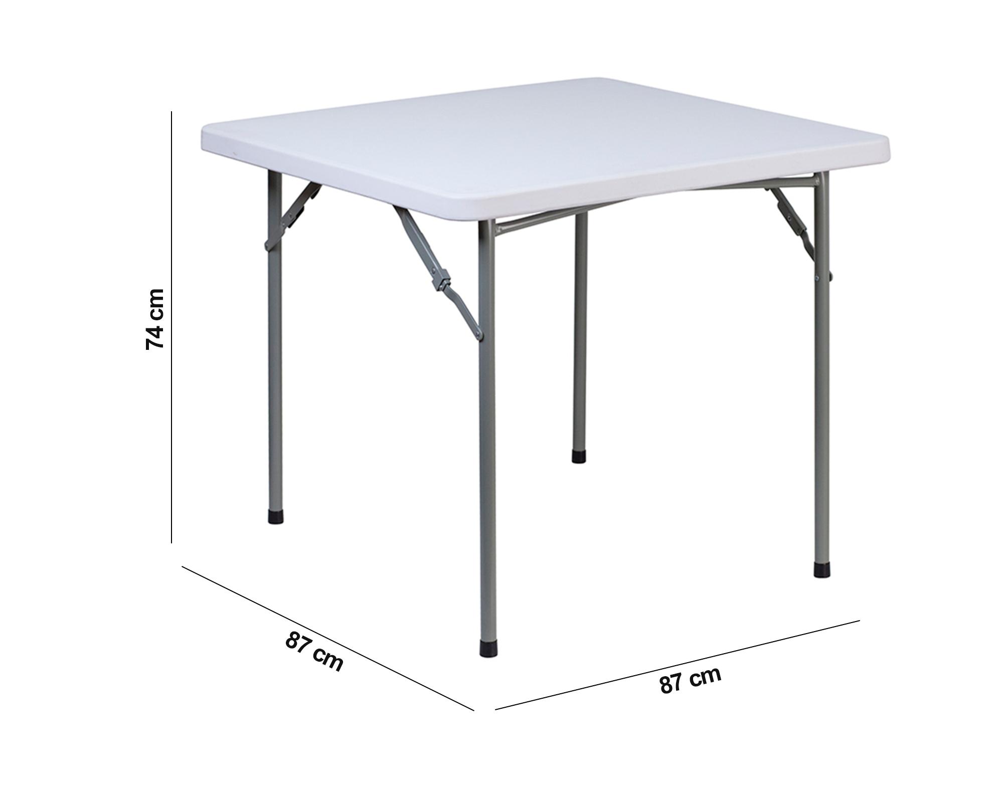 Mesa cuadrada patas plegables 87x87x74cm-3