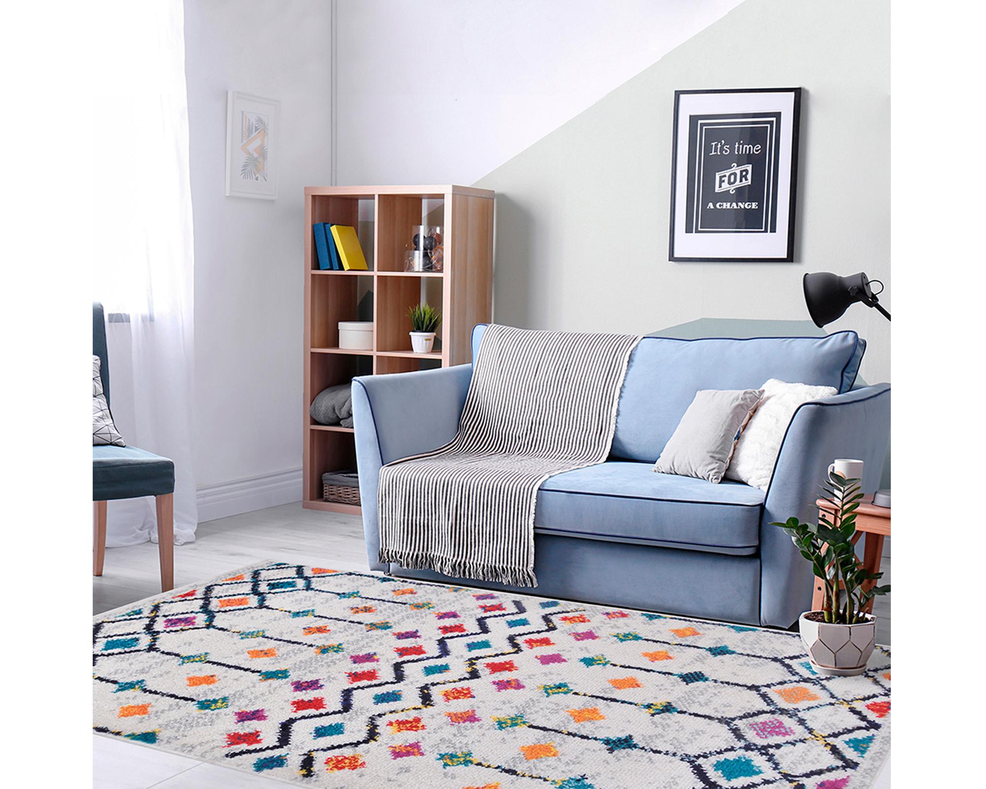 Alfombra frisse 160x230 cm Rejas diseños Mashini-2