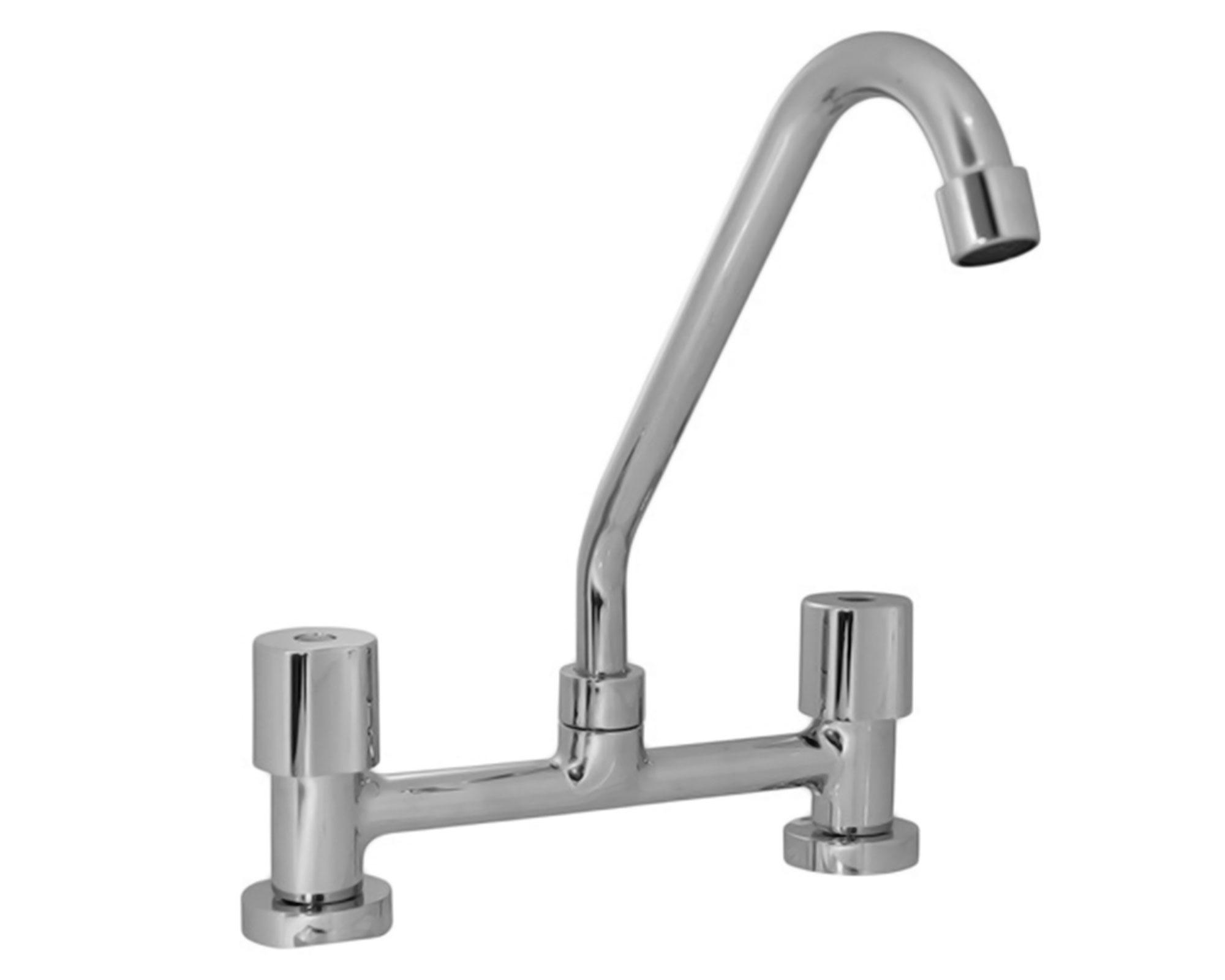 Combinación de lavaplatos 1/2" HE CLE-C420 cromo-0