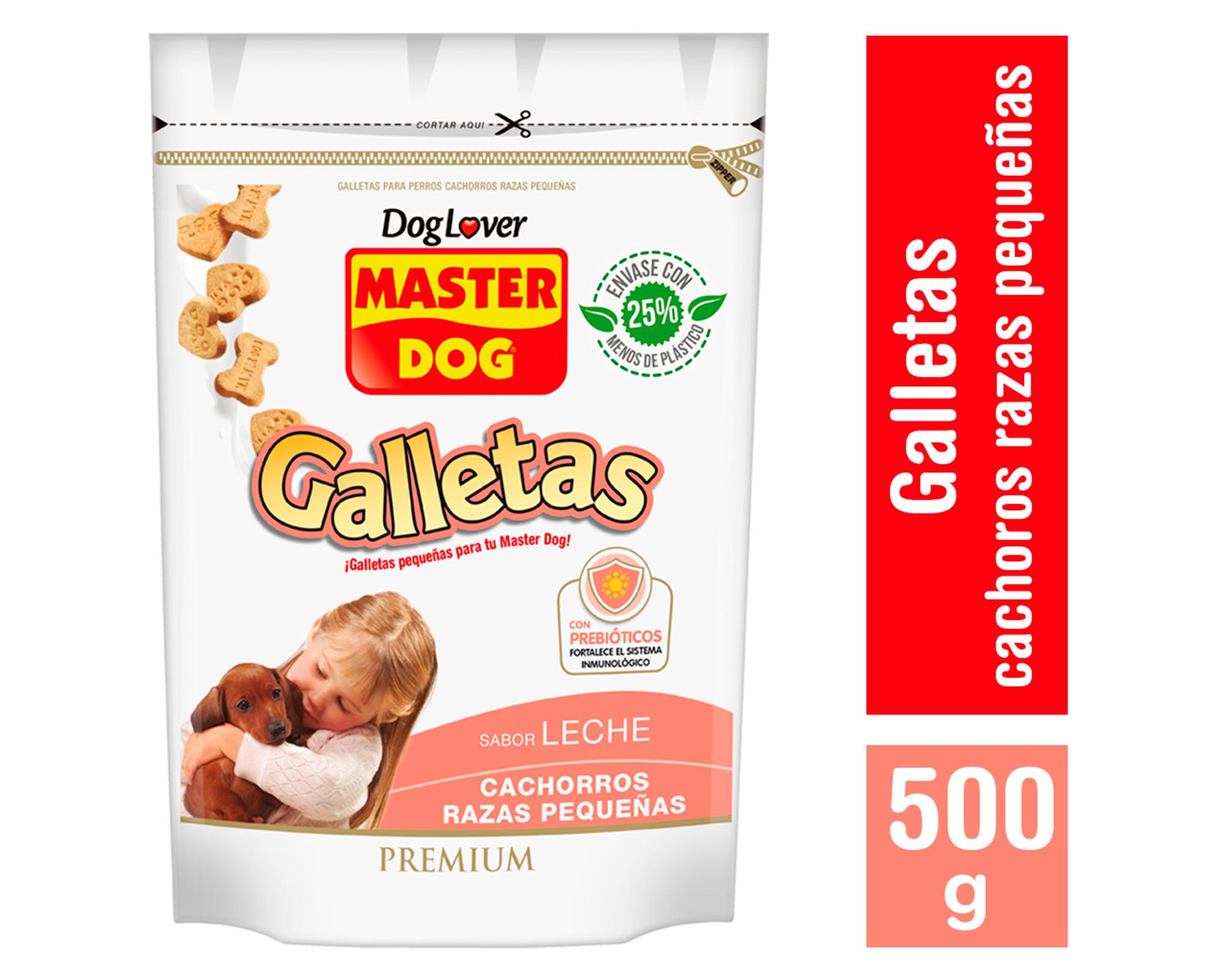 Snack perro 500 g Galleta raza pequeña leche Master Dog-0