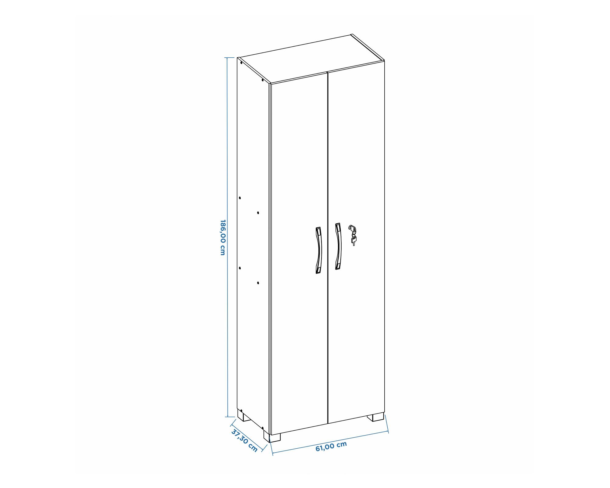 Despensa 2 puertas Fips negro Home Mobili-4