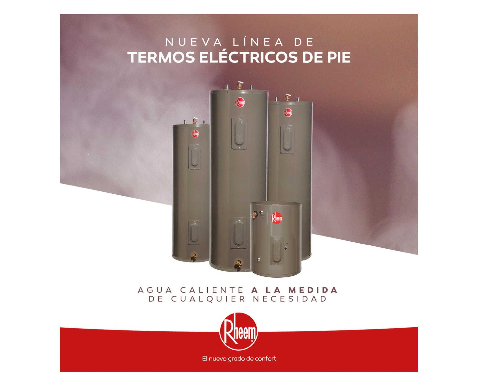 Termo eléctrico 57 litros gris Rheem-1