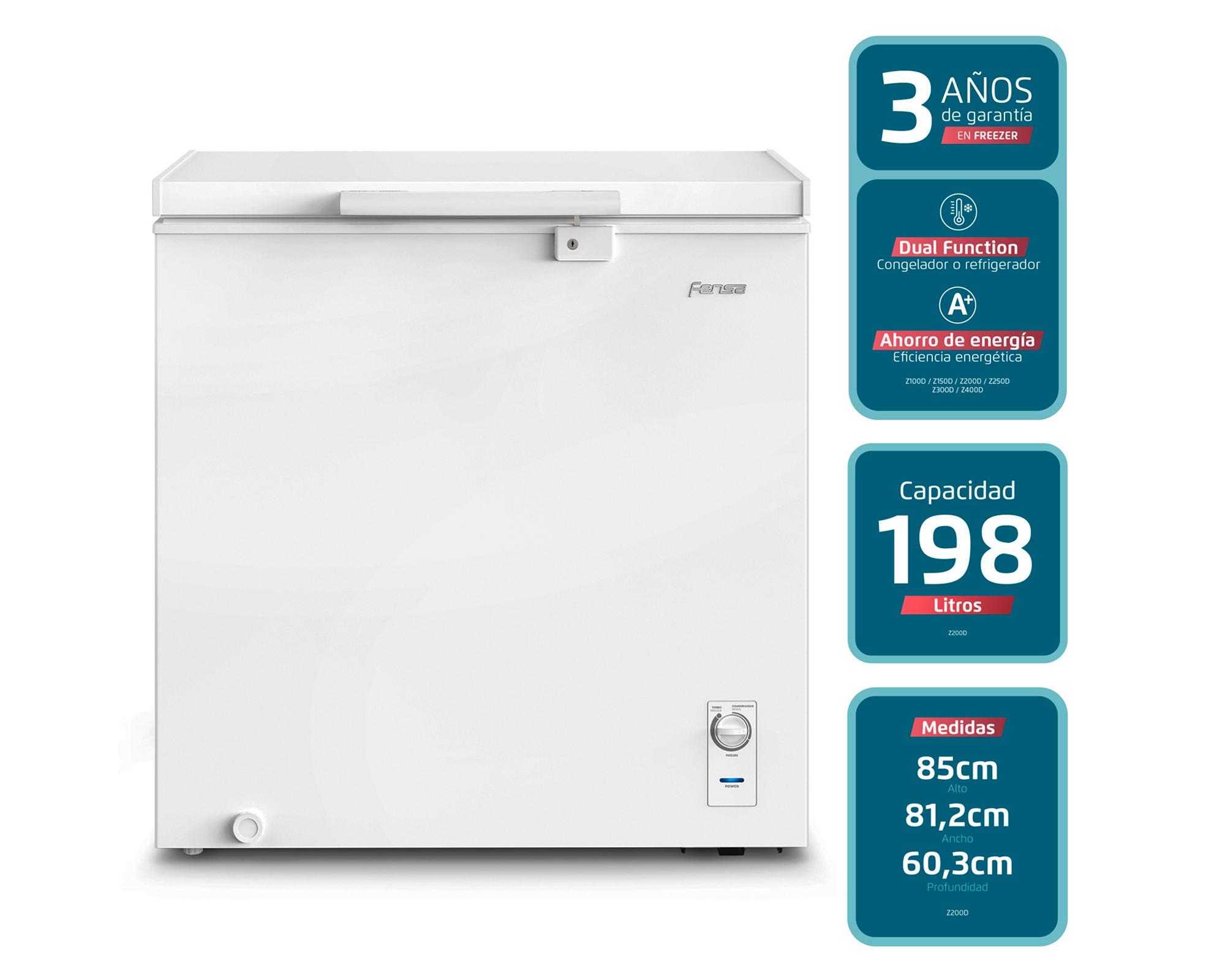 Freezer dual horizontal 198 litros Z200D blanco-1