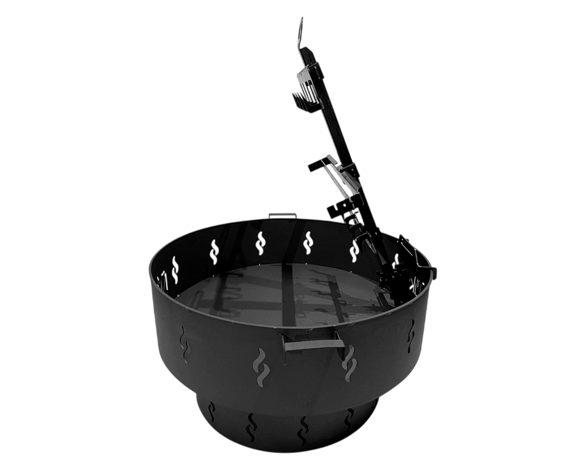 Fogón con parrilla y asador 45.2x98x84 cm-1