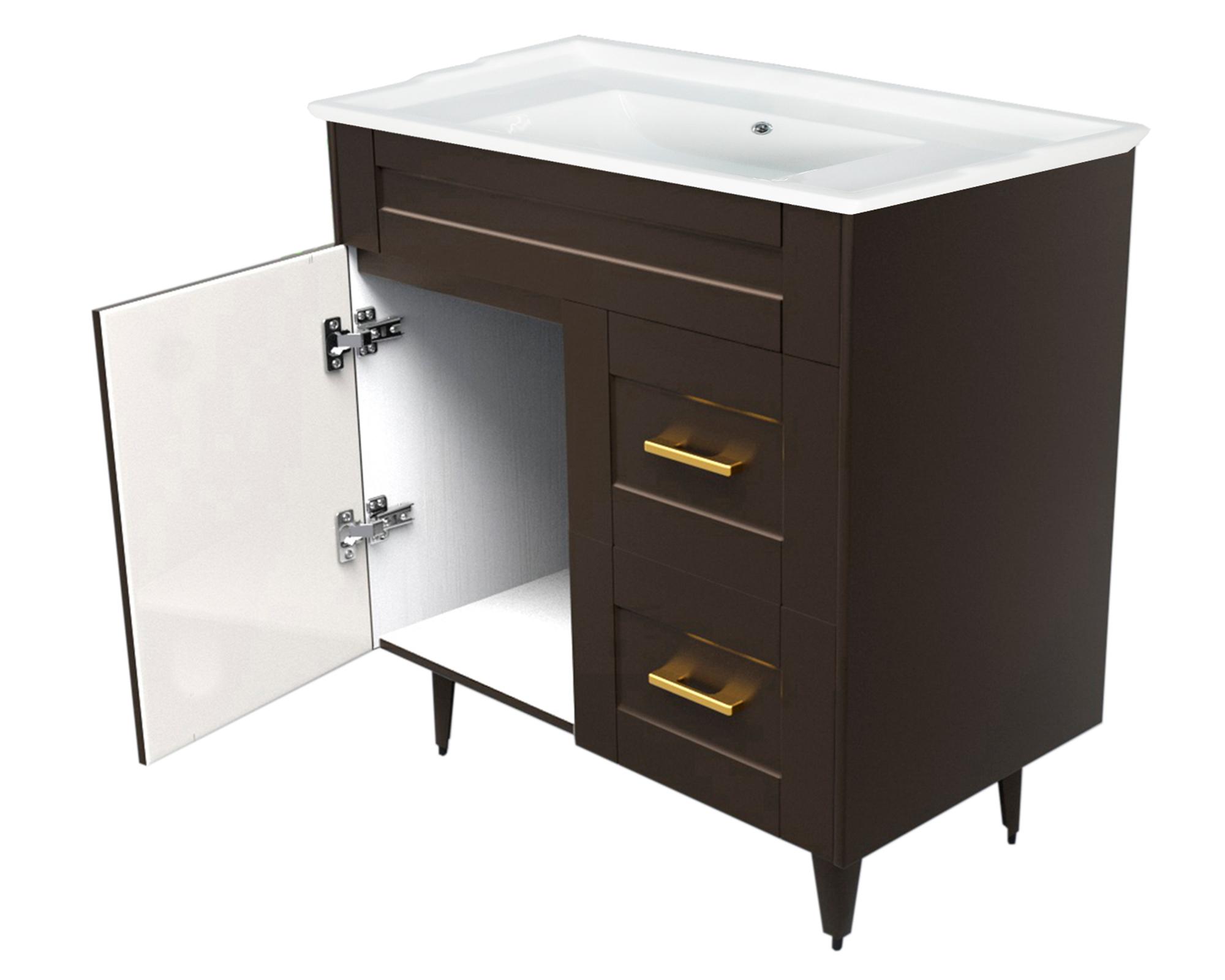 Mueble vanitorio 80 cm BM-Deluxe-80SKC+F-80 café Domsa-1