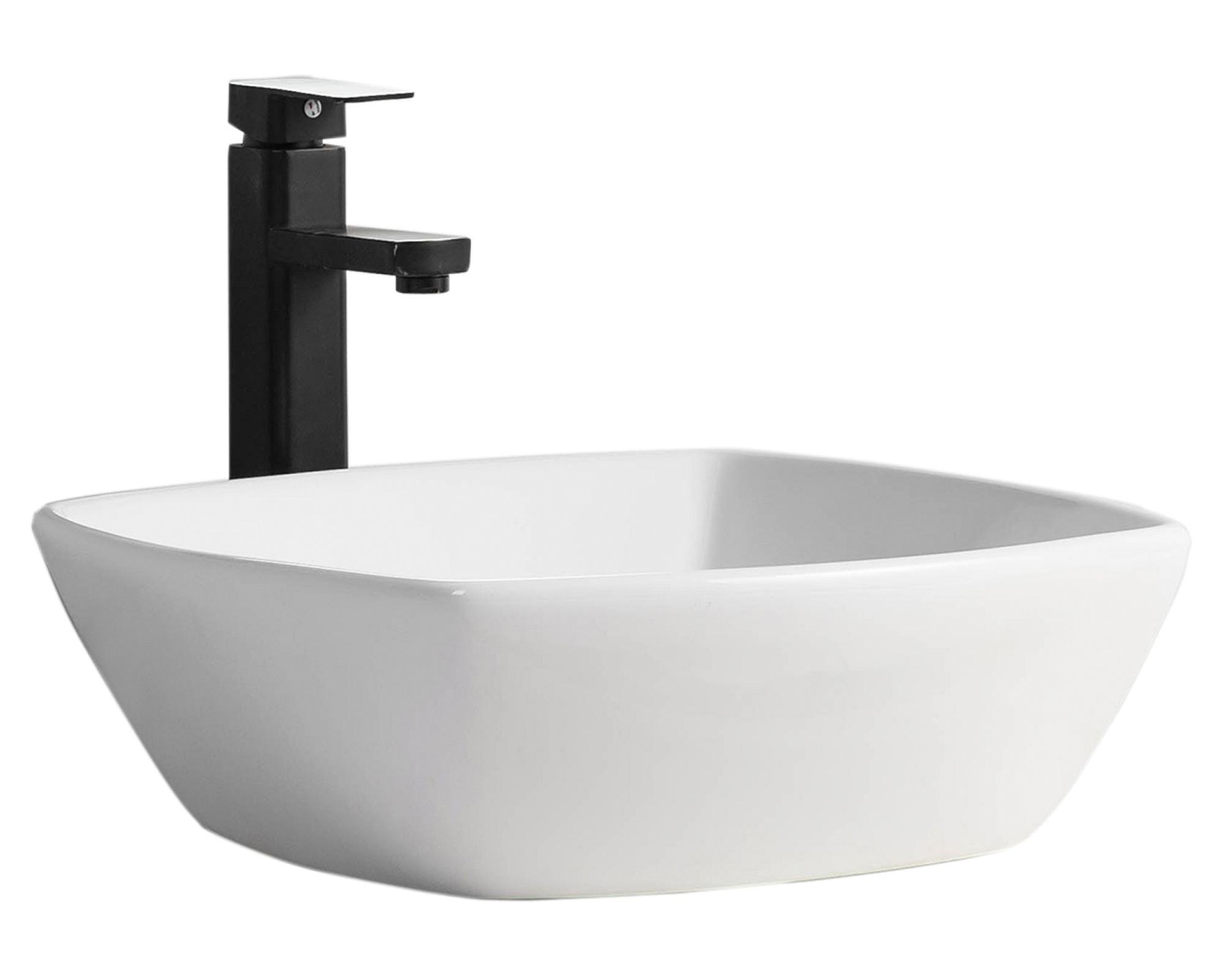 Lavamano sobreponer 42 cm loza blanco-1