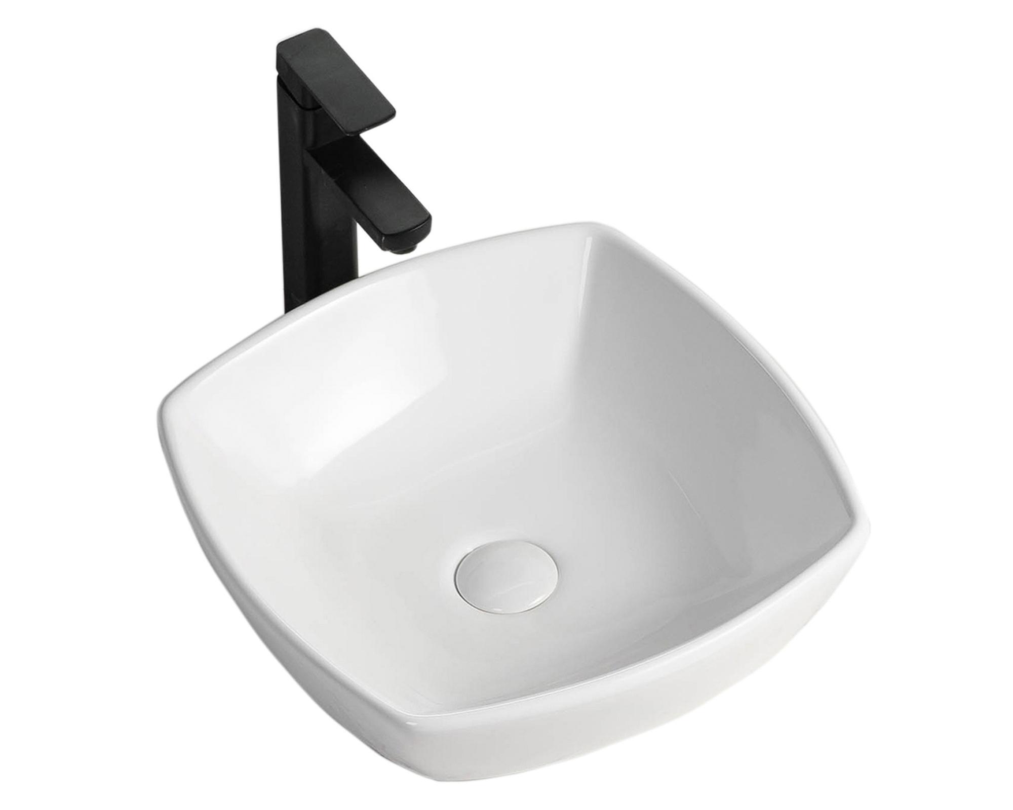 Lavamano sobreponer 42 cm loza blanco-2