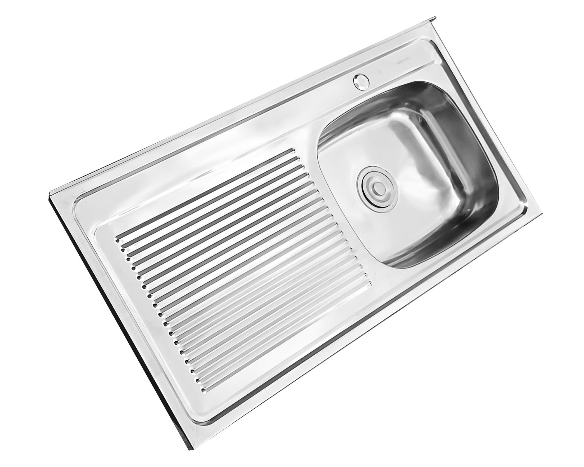 Cubierta lavaplatos I10050I plateado 100x50x14 cm-2