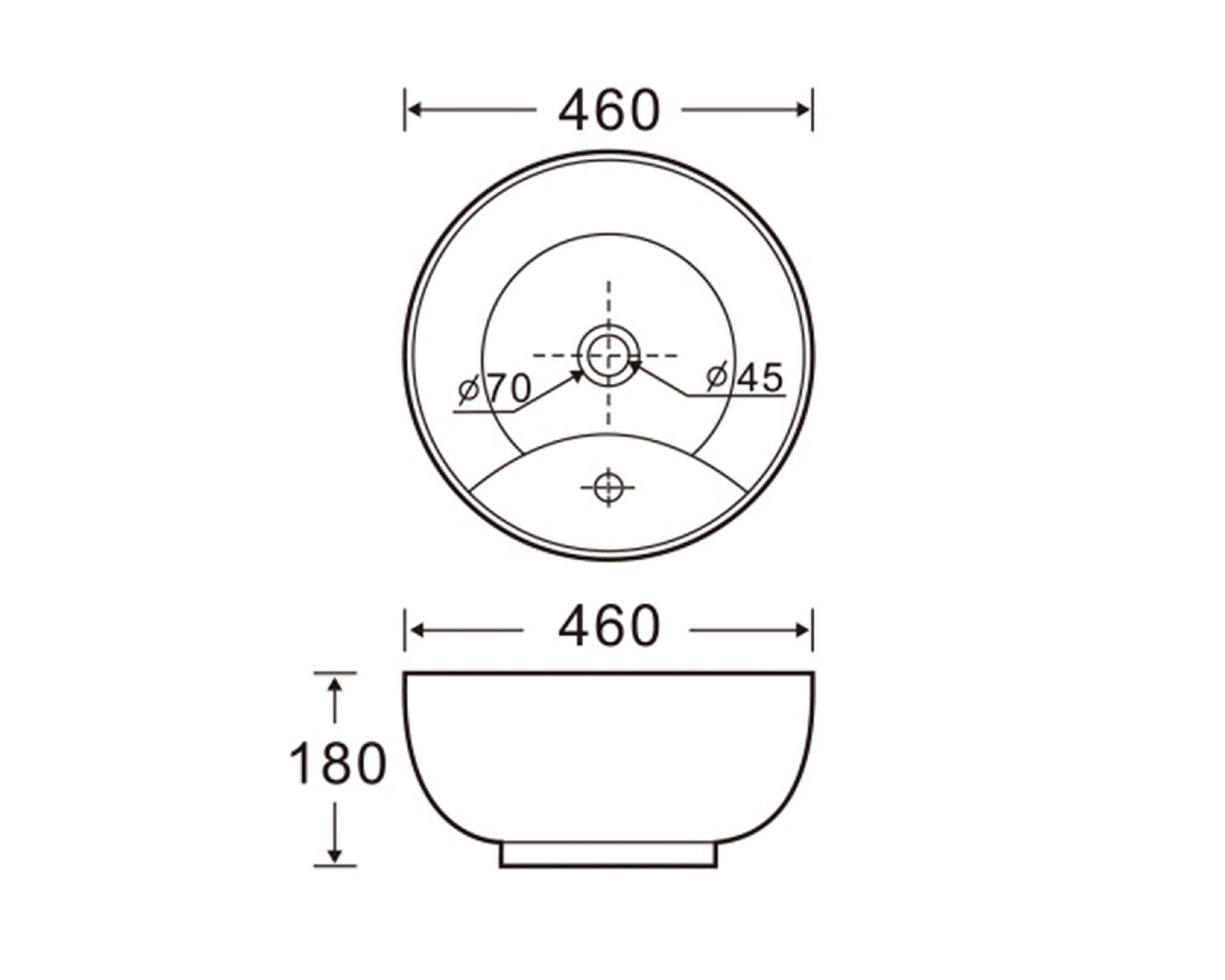 Lavamano sobreponer 8 litros loza blanco-3