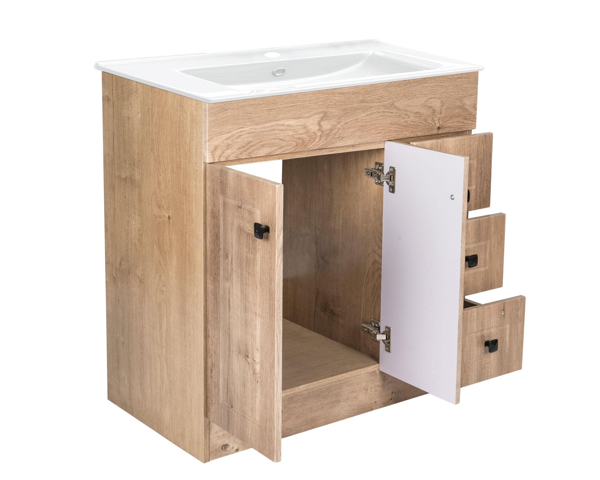 Mueble vanitorio 80 cm b80ph-wood+F-80 nogal Domsa-6