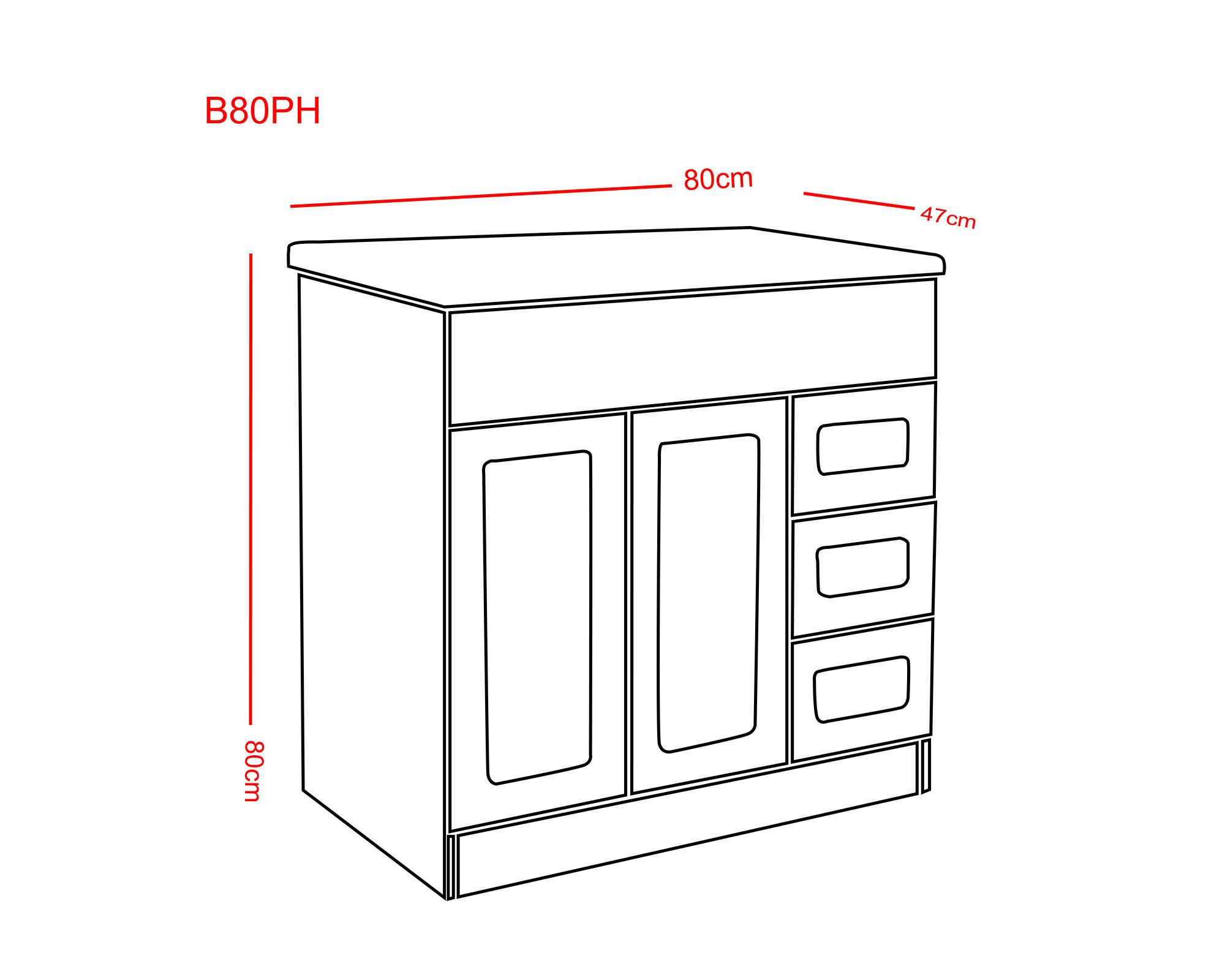 Mueble vanitorio 80 cm b80ph-wood+F-80 nogal Domsa-3