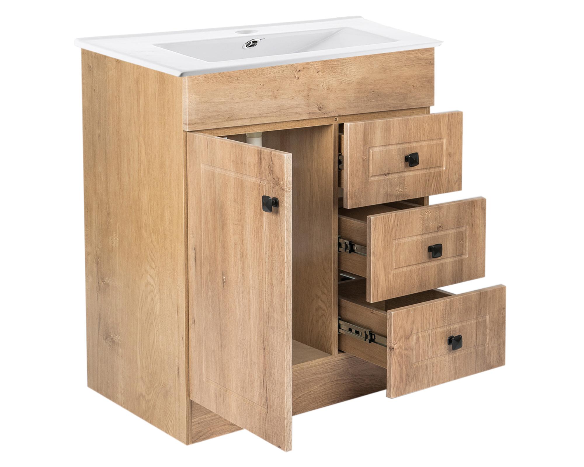 Mueble vanitorio 70 cm b70phn-wood+P-70 nogal Domsa-2