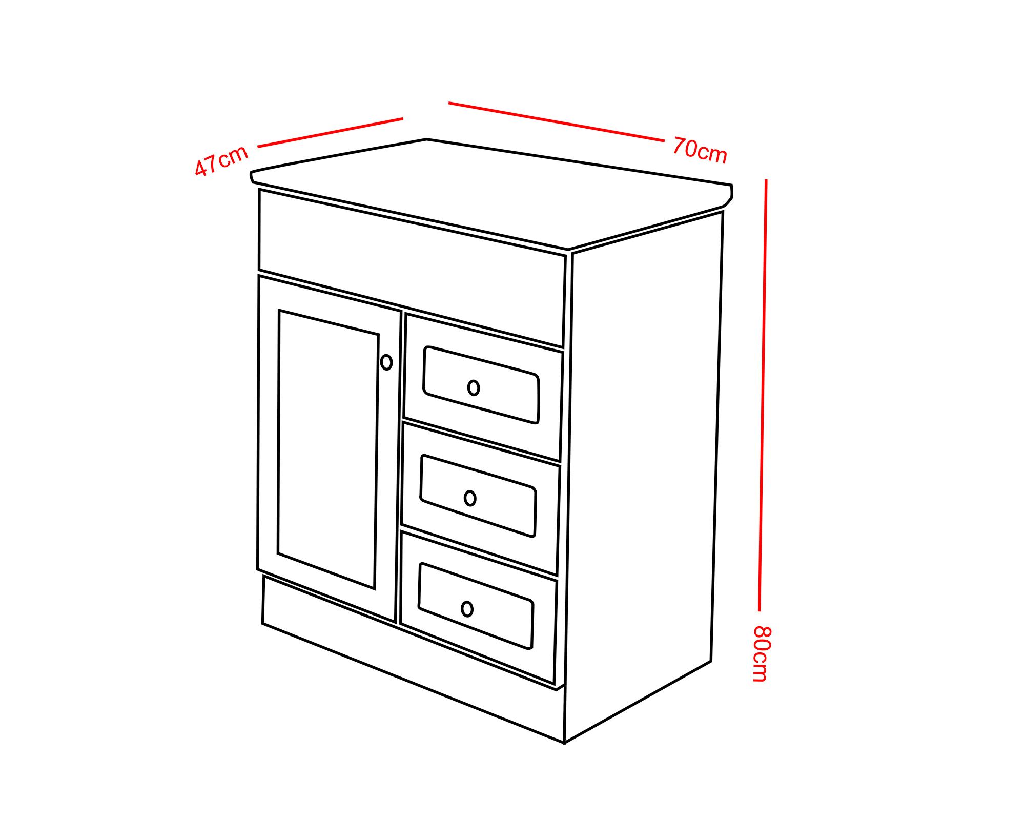 Mueble vanitorio 70 cm b70phn-wood+P-70 nogal Domsa-3