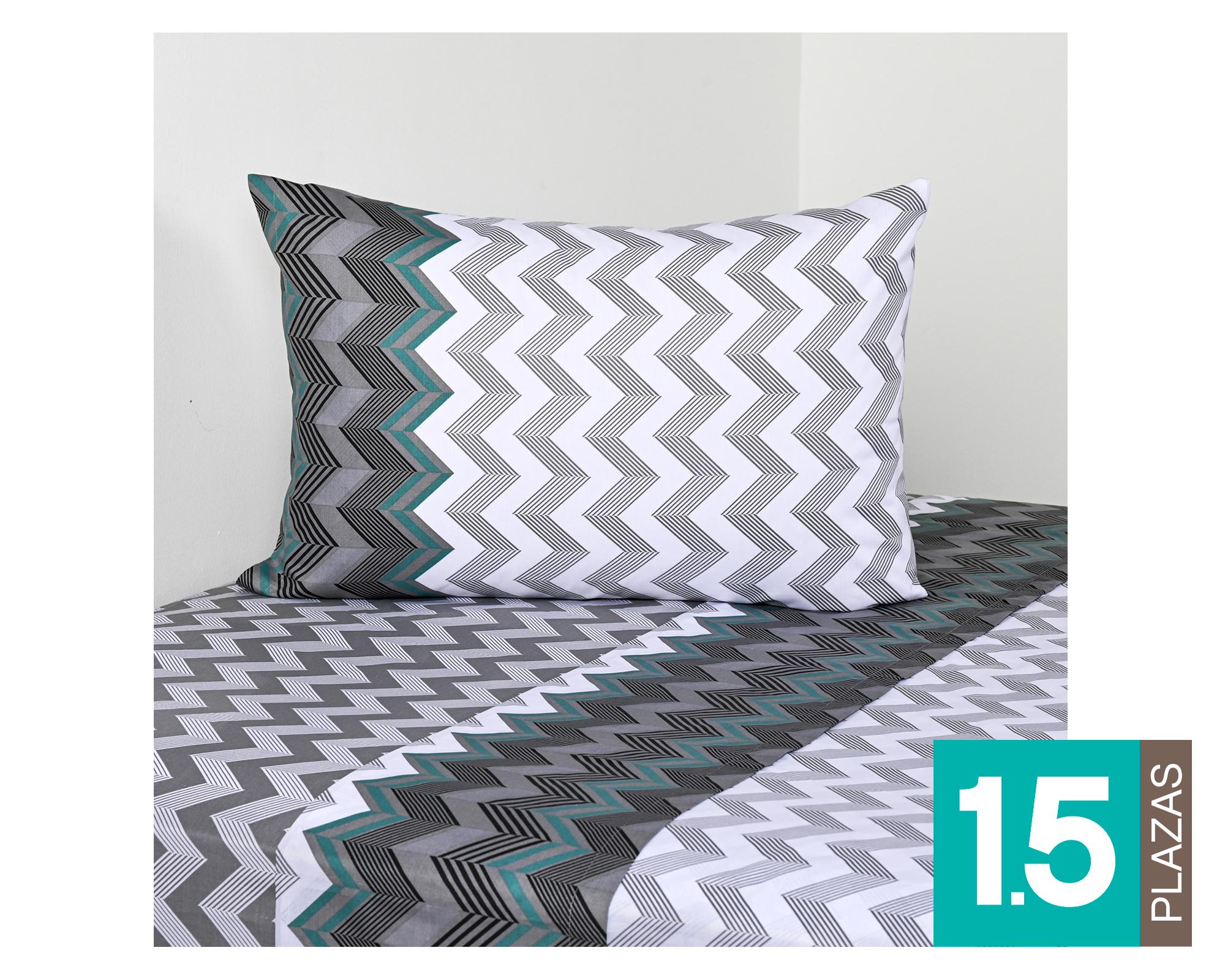 Juego de sábanas 1.5 plazas 144 hilos Tambo American Family-0