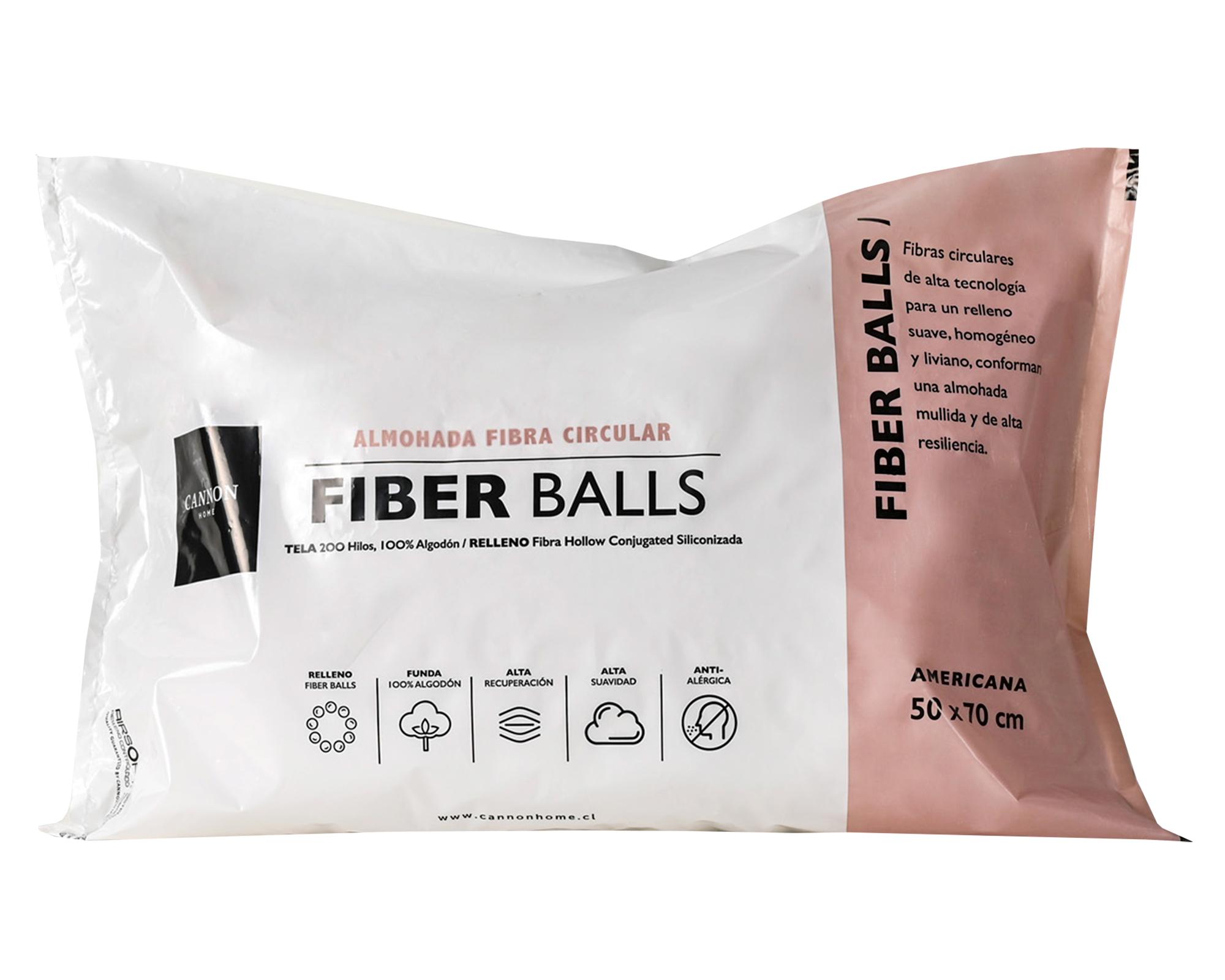 Almohada 50x70 cm Fiber Balls Cannon Home-0