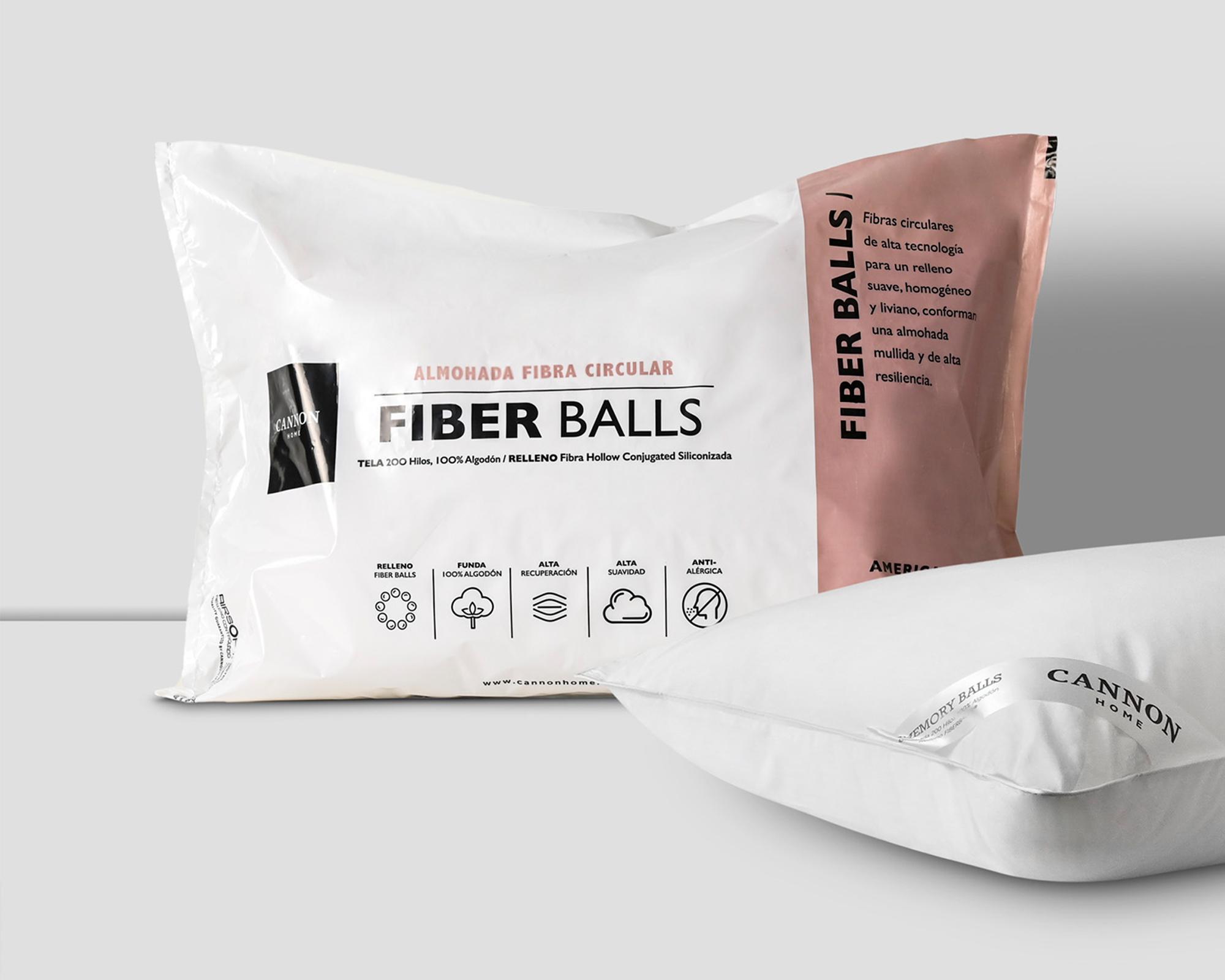 Almohada 50x70 cm Fiber Balls Cannon Home-3