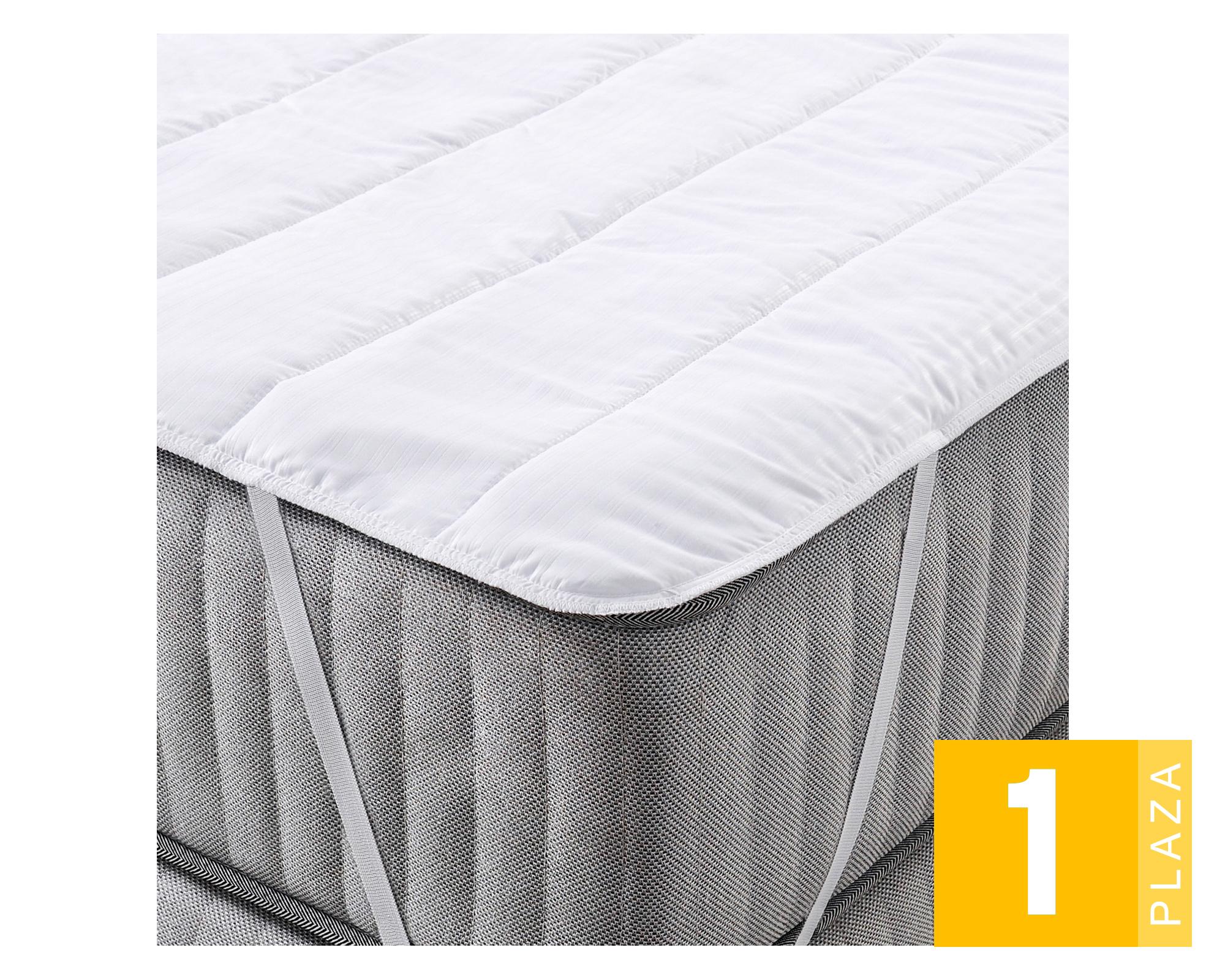 Cubre colchón 1 plaza poliéster American Family-0