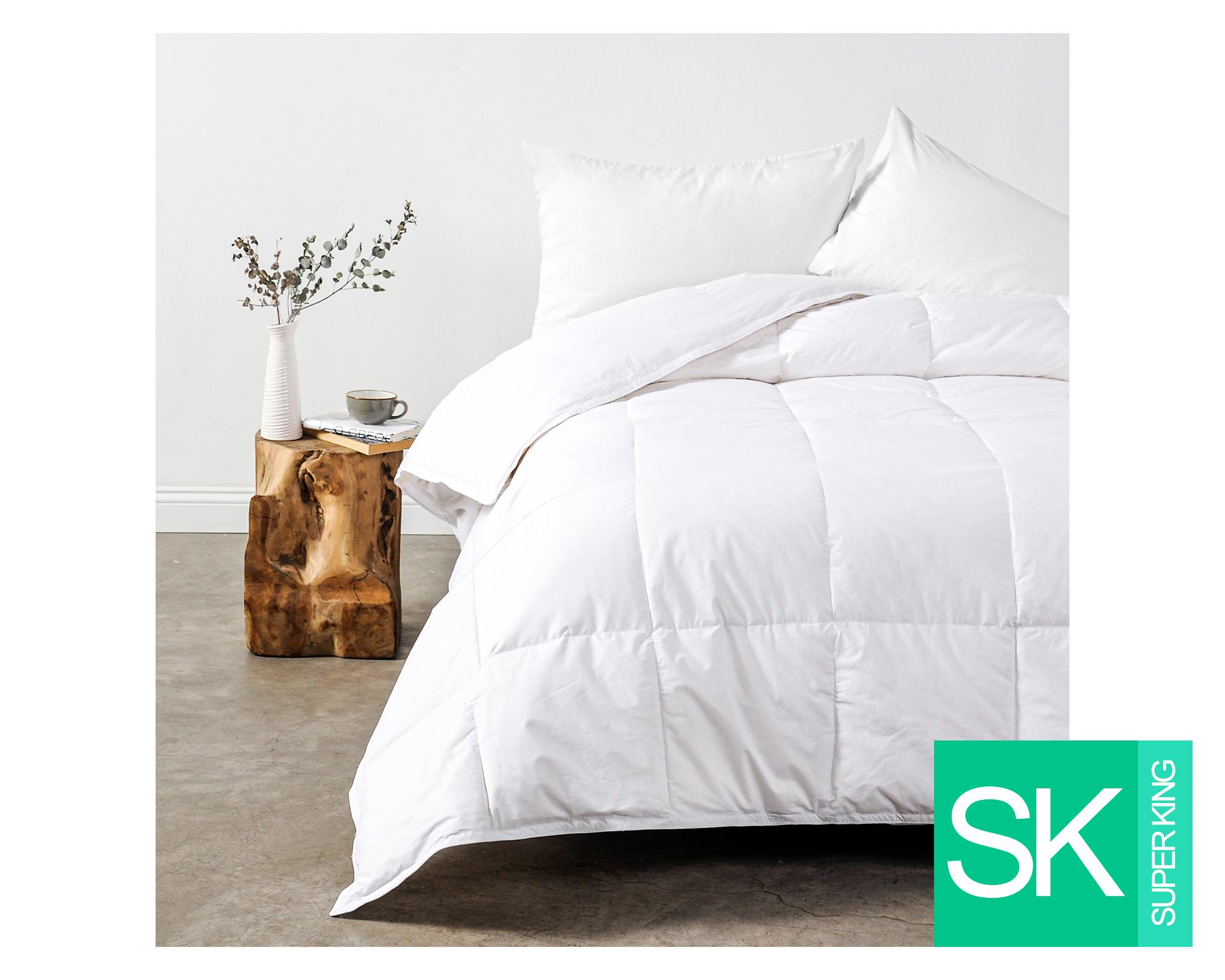 Plumón Súper King pluma Goose Down blanco Cannon Home-0