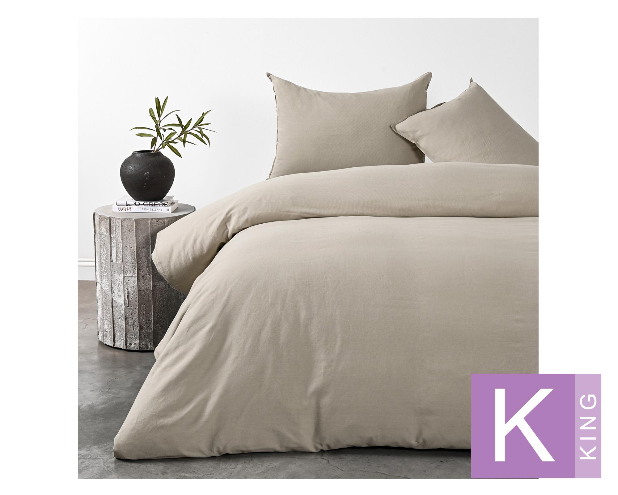 Fundas plumón King Taupe Elements & Co-0