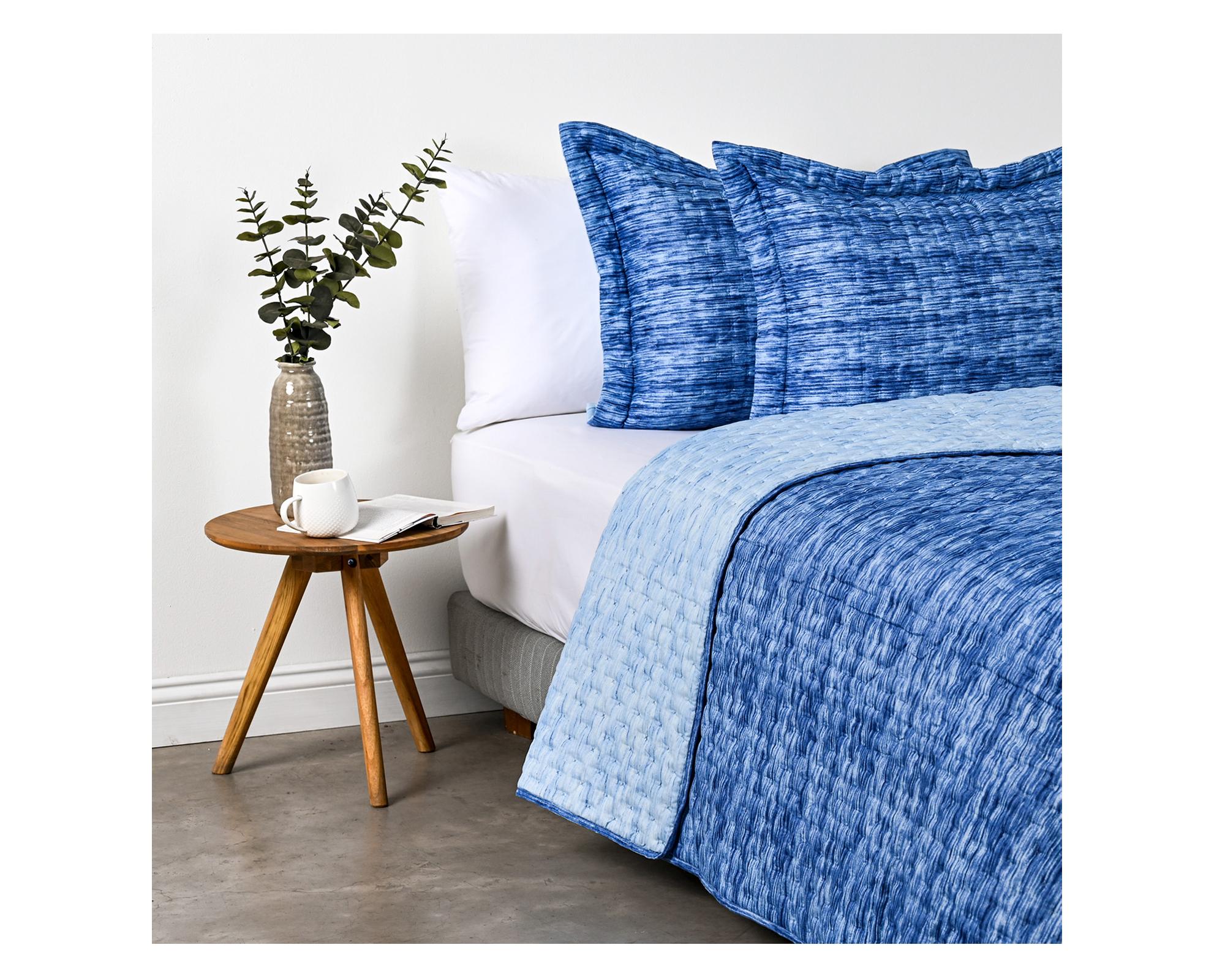 Quilt 2 plazas Dye azul American Family-1