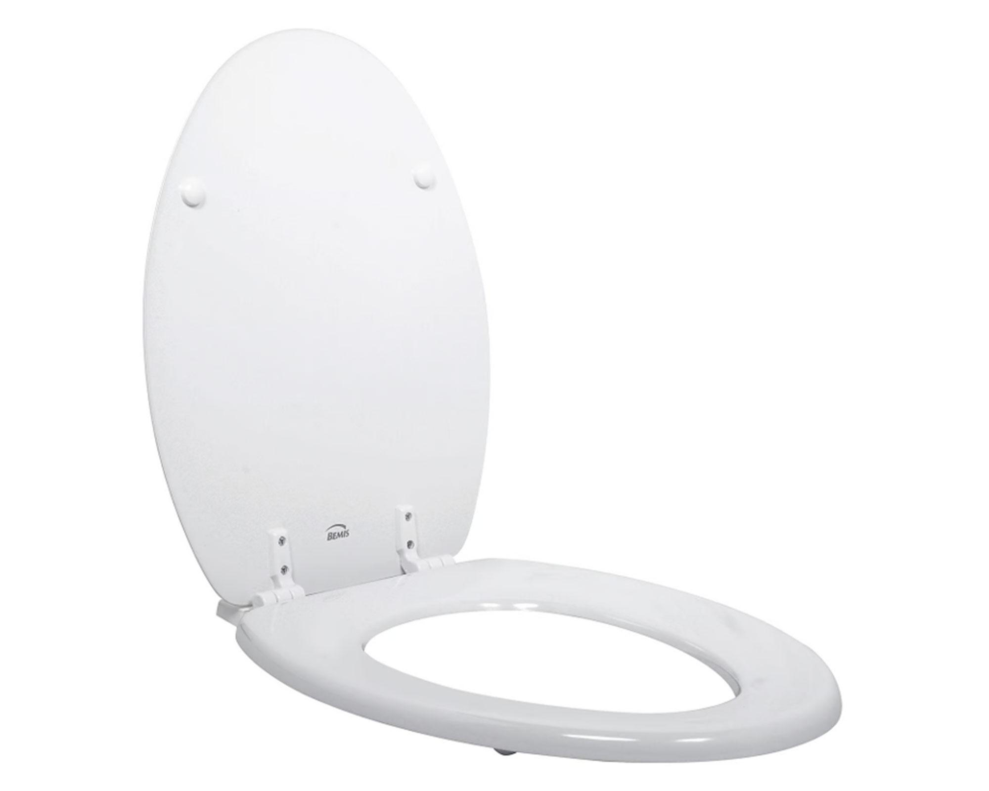 Asiento WC elongado madera blanco-1
