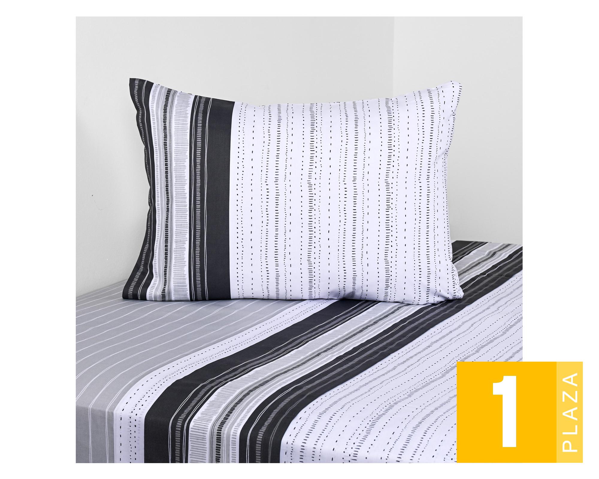 Juego de sábanas 1 plaza 144 hilos Ventura American Family-0