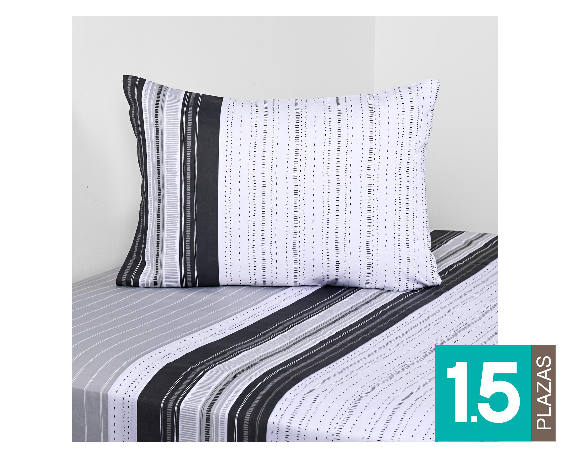 Juego de sábanas 1.5 plazas 144 hilos Ventura American Family-0