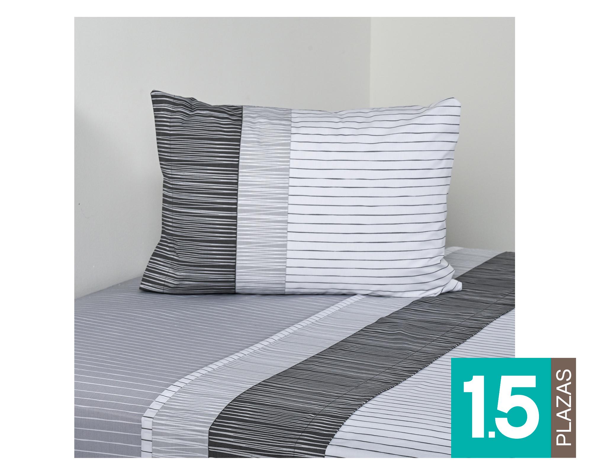 juego de sábanas 1.5 plazas 200 hilos Marker Cannon Home-0