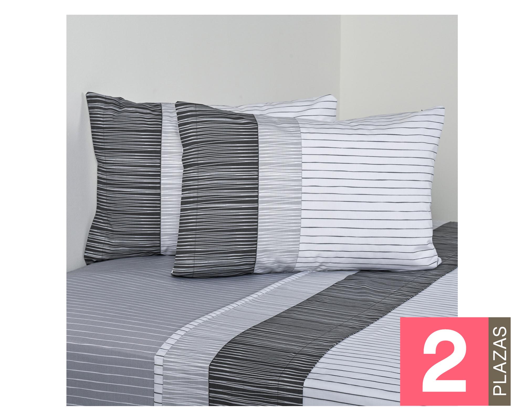 juego de sábanas 2 plazas 200 hilos Marker Cannon Home-0