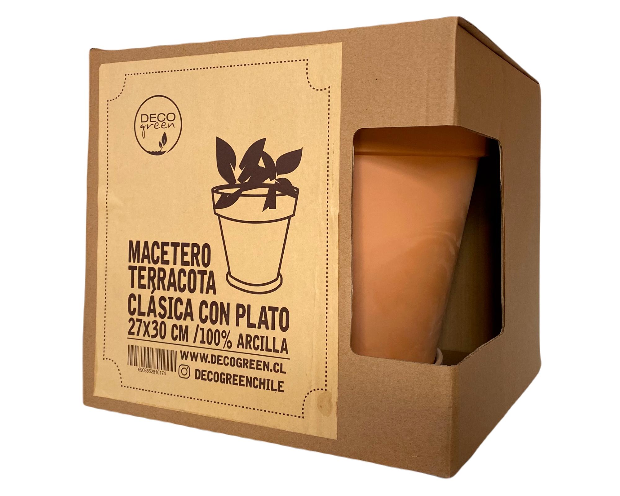 Macetero L Clásico terracota Decogreen-2