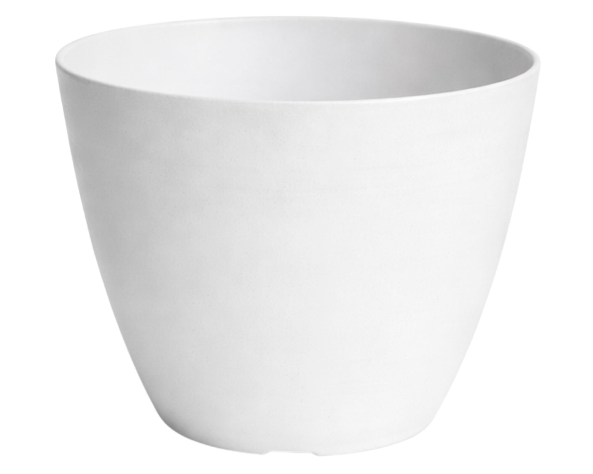 Set 4 maceteros Bio Bamboo Actual gris/blanco 18x24 cm-1