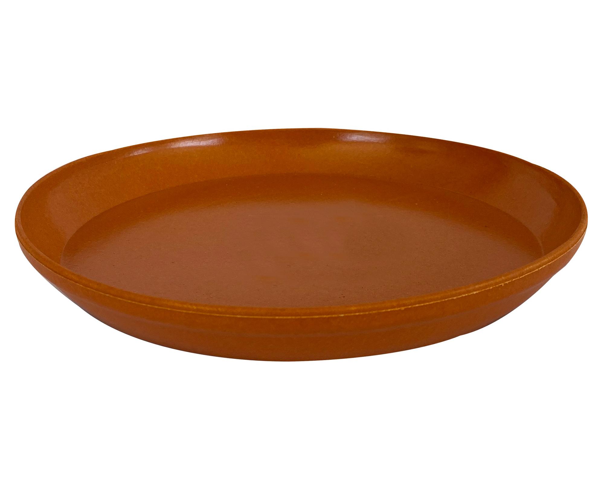 Plato Biodegradable Actual/Clásico terracota 2.5x22x22 cm-0