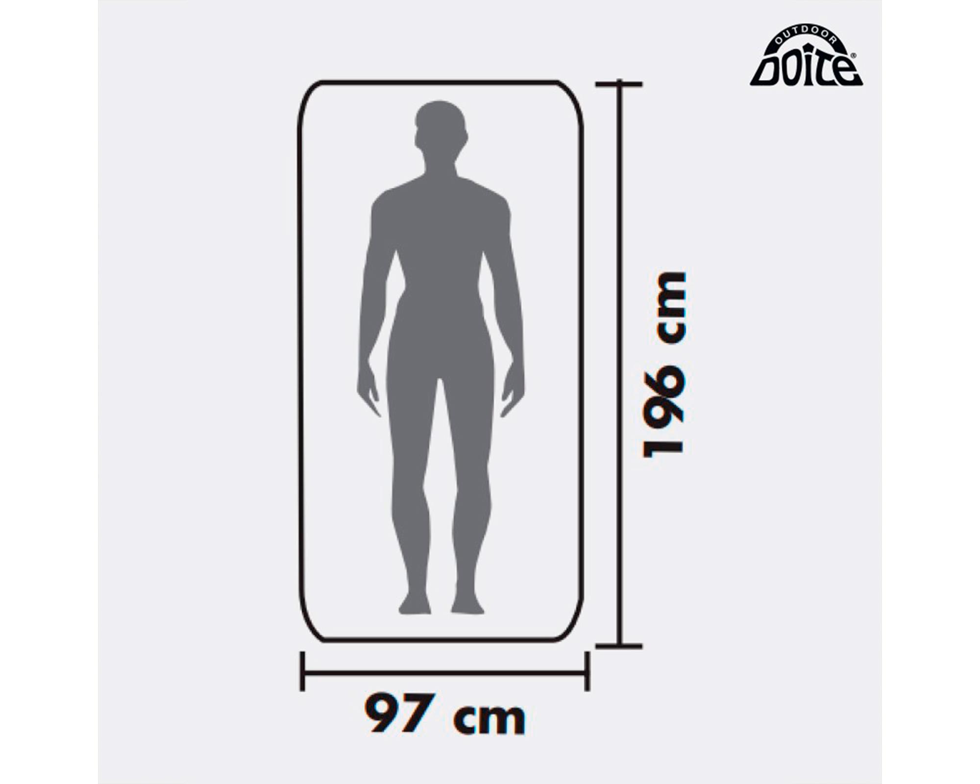 Colchón inflable Twin 44x97x196 cm + inflador-2