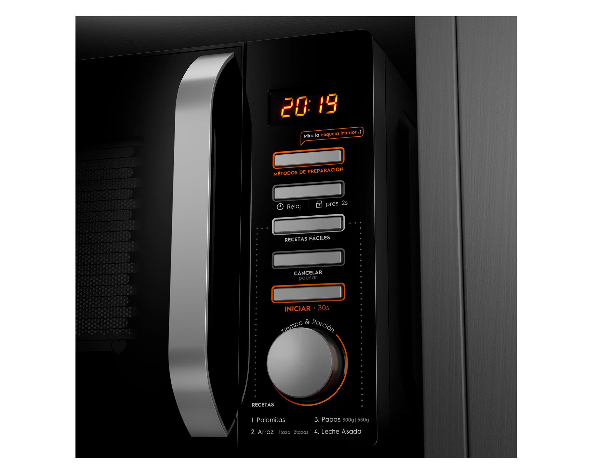 Microondas MM20FBH negro 20 lt-4